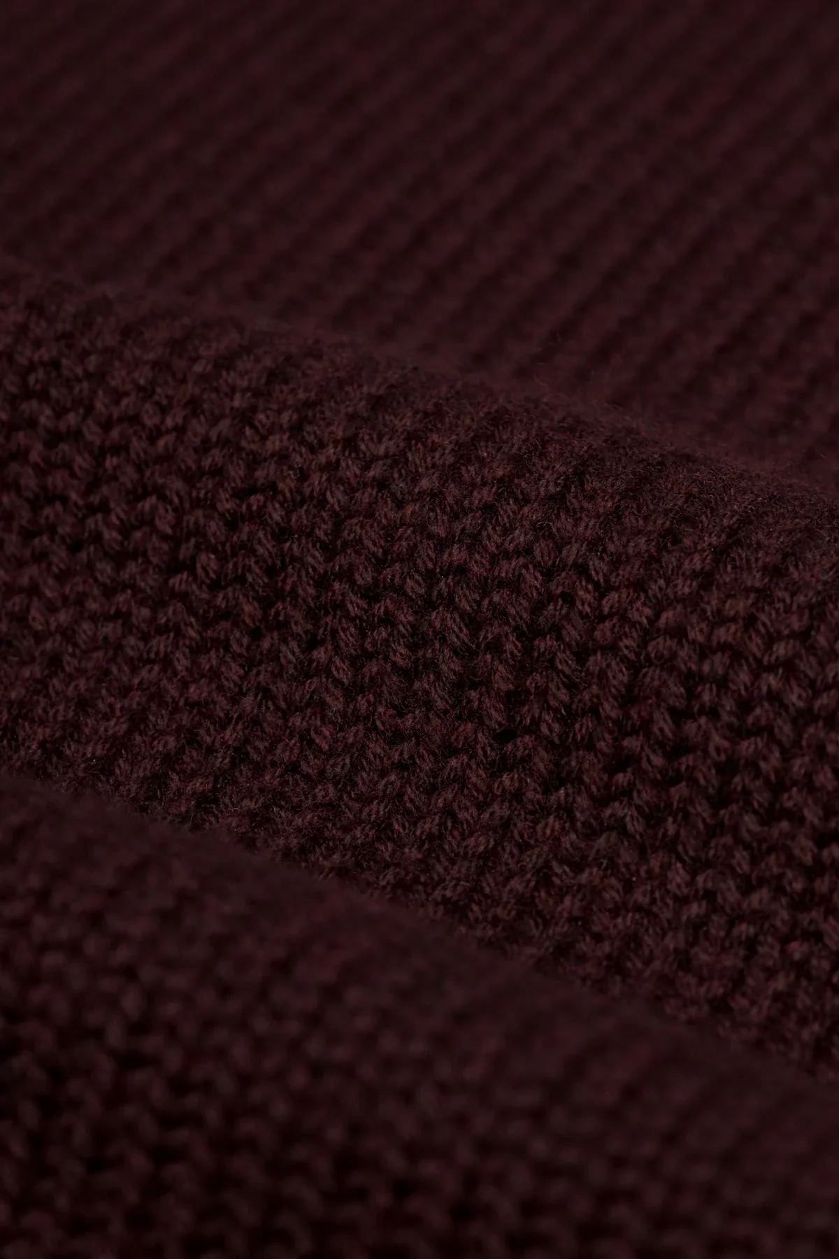 Men’s Classic Knit Pullover Jumper - FARREL - Wine - Image 4