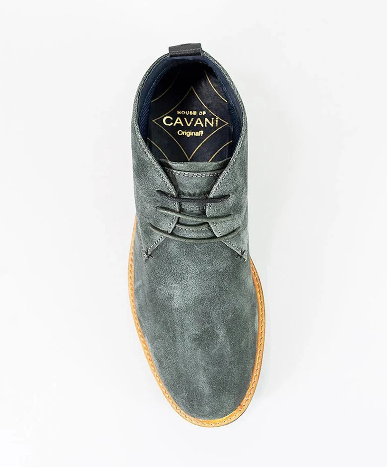 Men's Suede Chukka Boots - SAHARA - Grey - Image 4