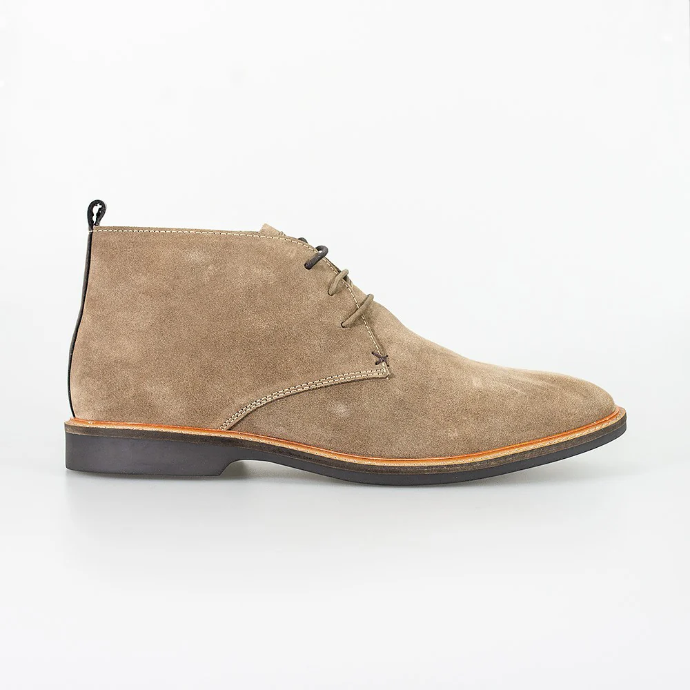 Men's Suede Chukka Boots - SAHARA - Sand Beige - Image 3