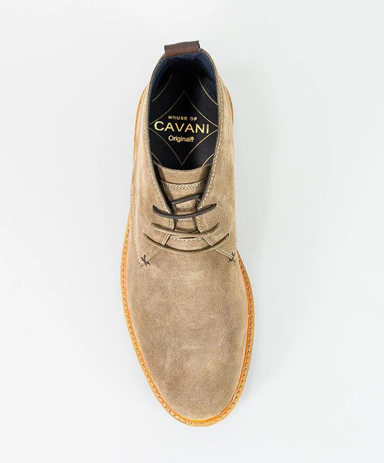 Men's Suede Chukka Boots - SAHARA - Sand Beige - Image 4