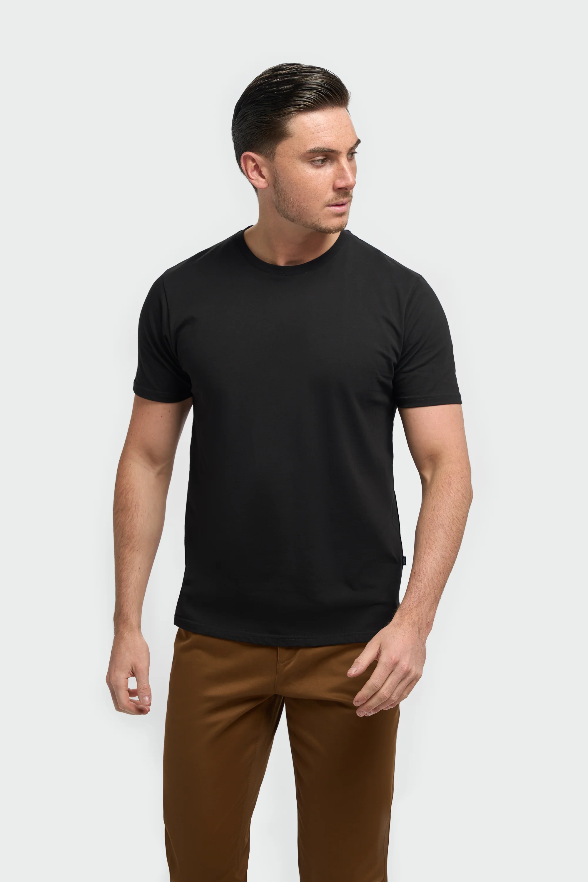 Men’s Cotton Crew Neck T-Shirt - Sanchez - Black