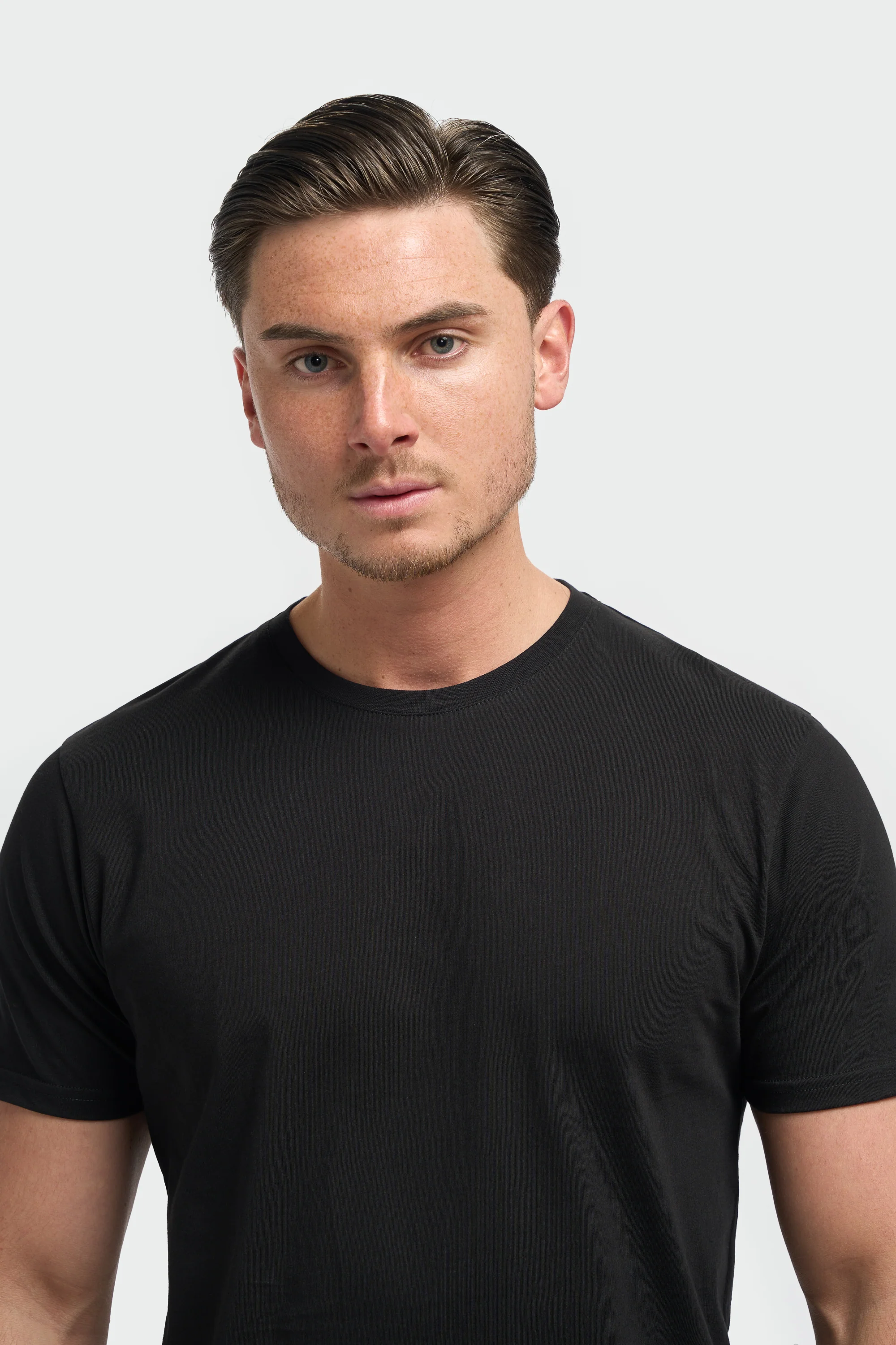 Men’s Cotton Crew Neck T-Shirt - Sanchez - Black - Image 4