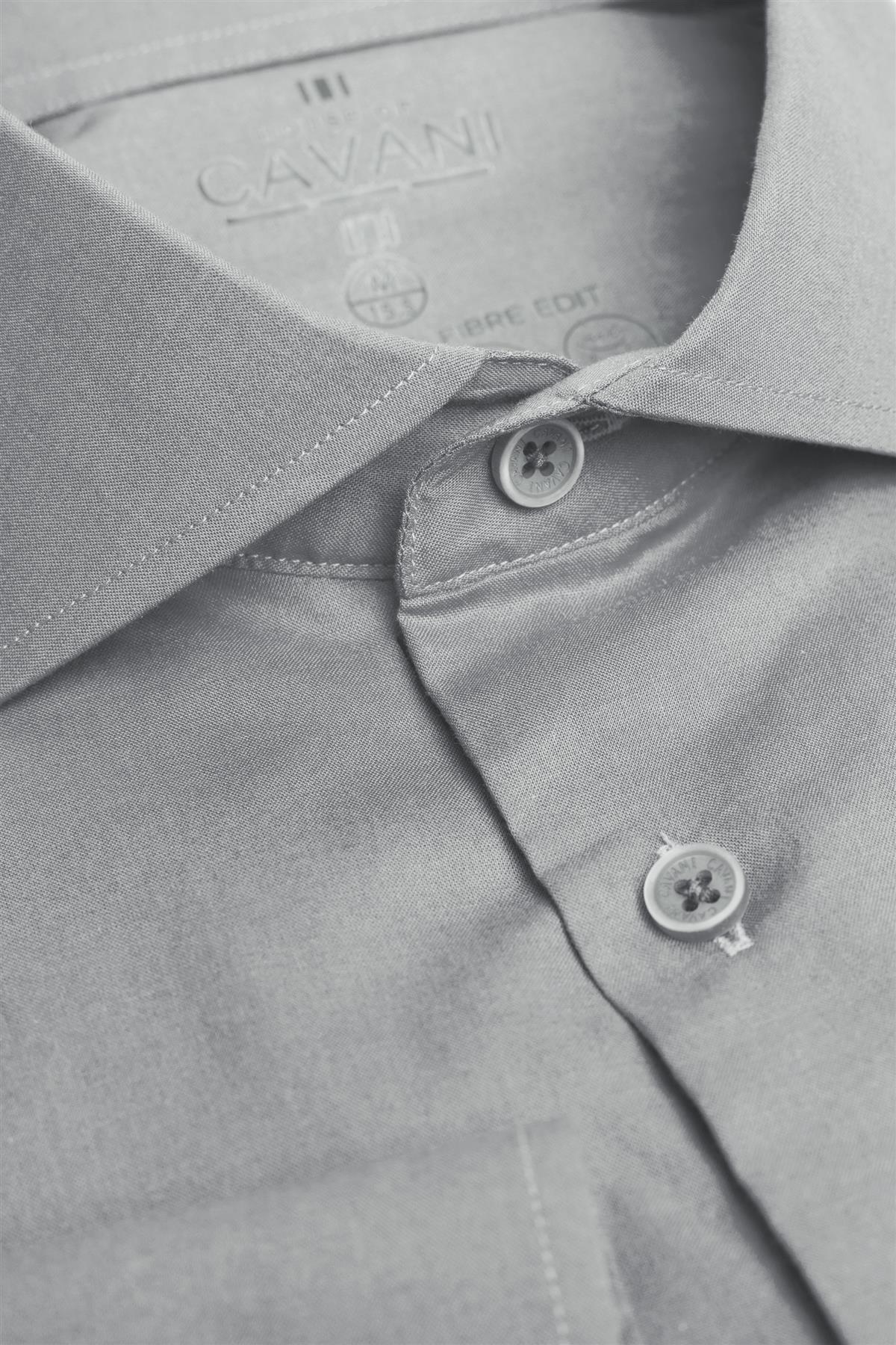 Men’s Cotton Long Sleeve Formal Shirt - Flamino Stone - Image 5