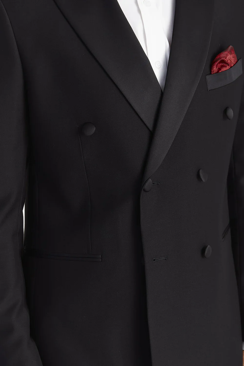 Men’s Double Breasted Tuxedo Dinner Jacket - Harry - Black - Image 3