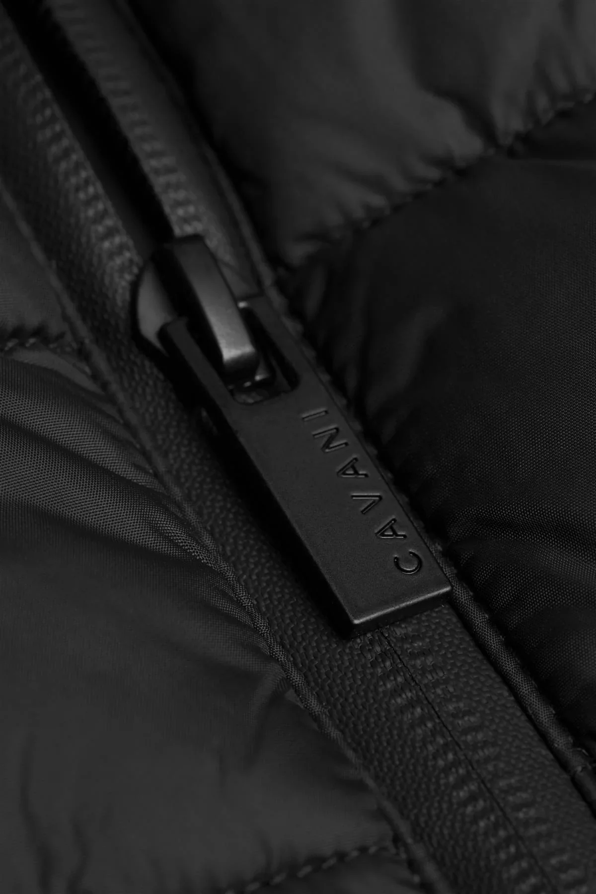 Men’s Long Padded Overcoat - Heston - Black - Image 5