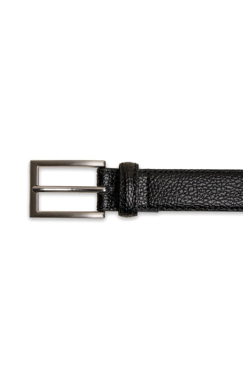 Men's Patent Leather Dress Belt - Black - Image 2