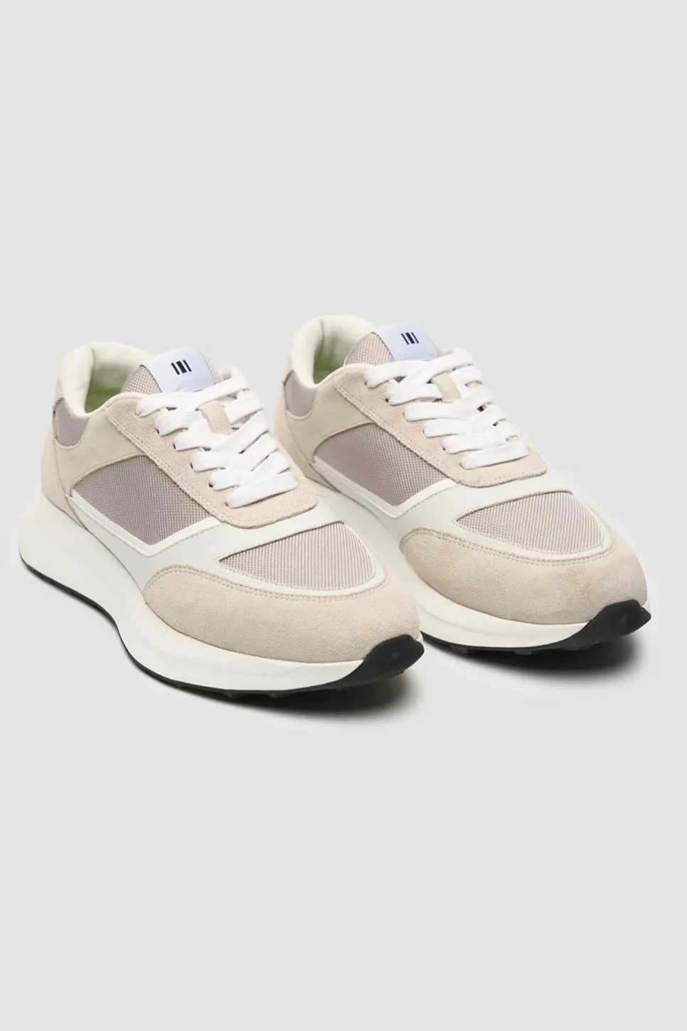 Men’s Retro Lace Up Trainers - Brisbane - White