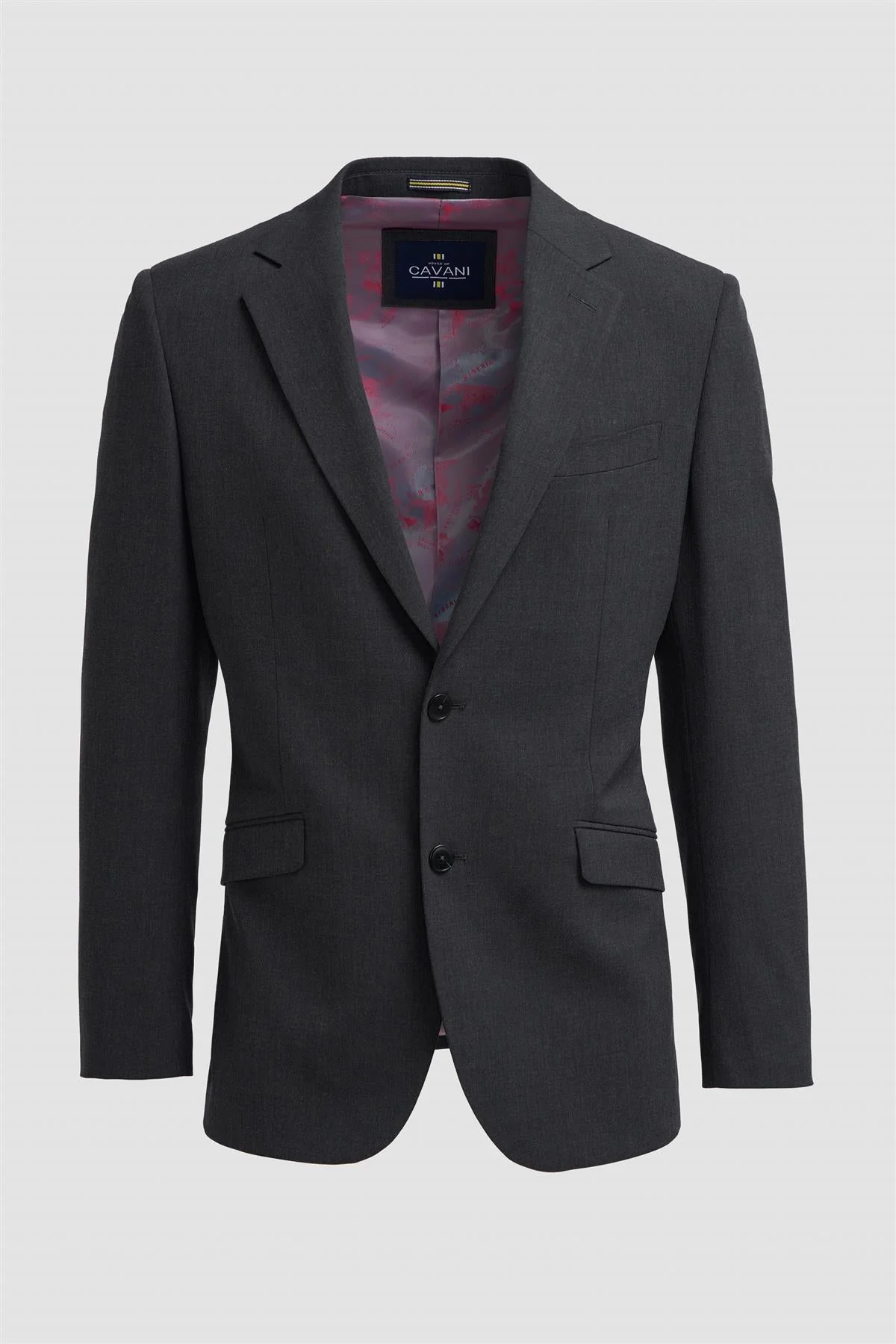 Men’s Slim Fit Formal Blazer - Malibu – Charcoal Grey - Image 4
