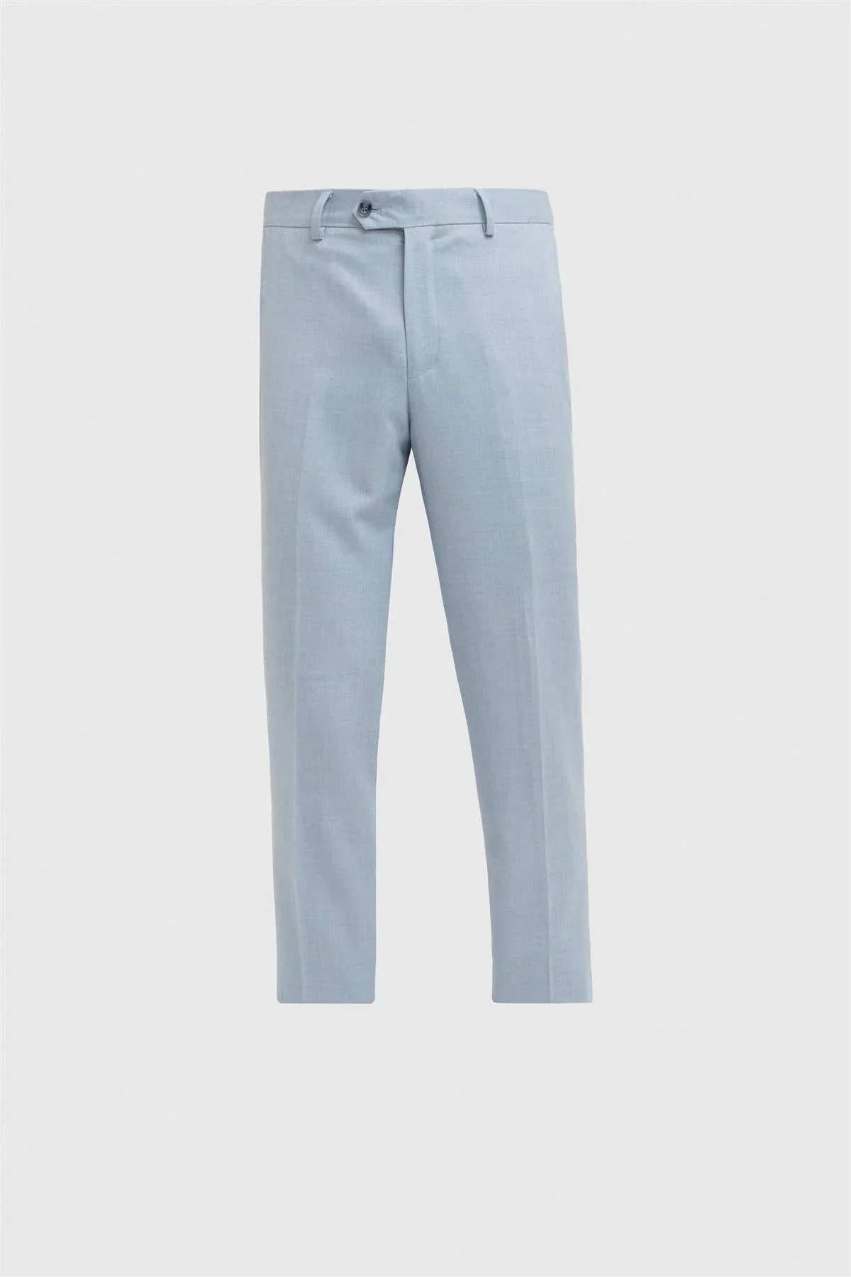 Men’s Slim Fit Formal Dress Trousers - Malibu - Sky Blue - Image 4