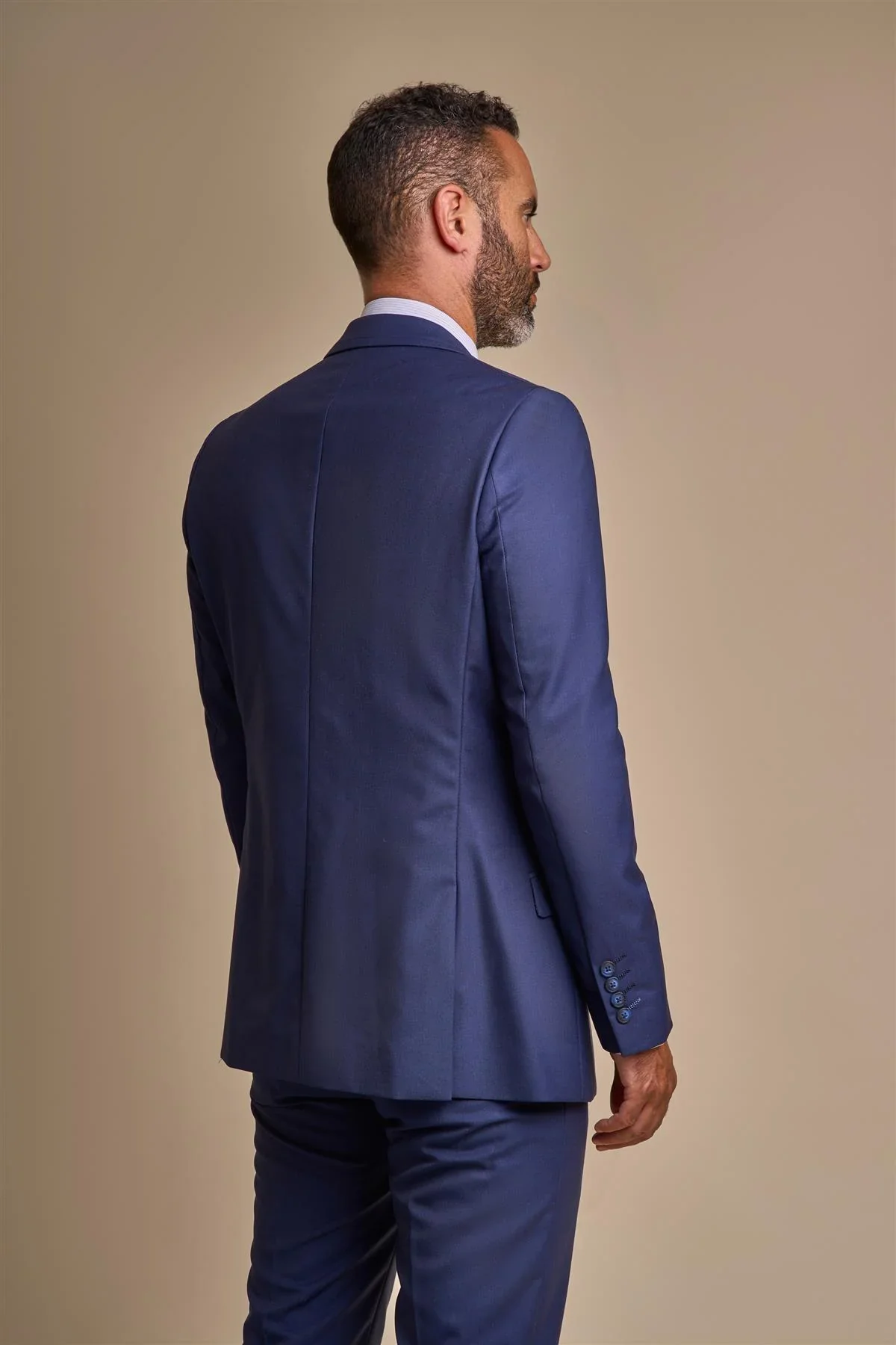 Men's Slim Fit Suit Jacket - JEFFERSON Navy - Navy Blue - Image 3