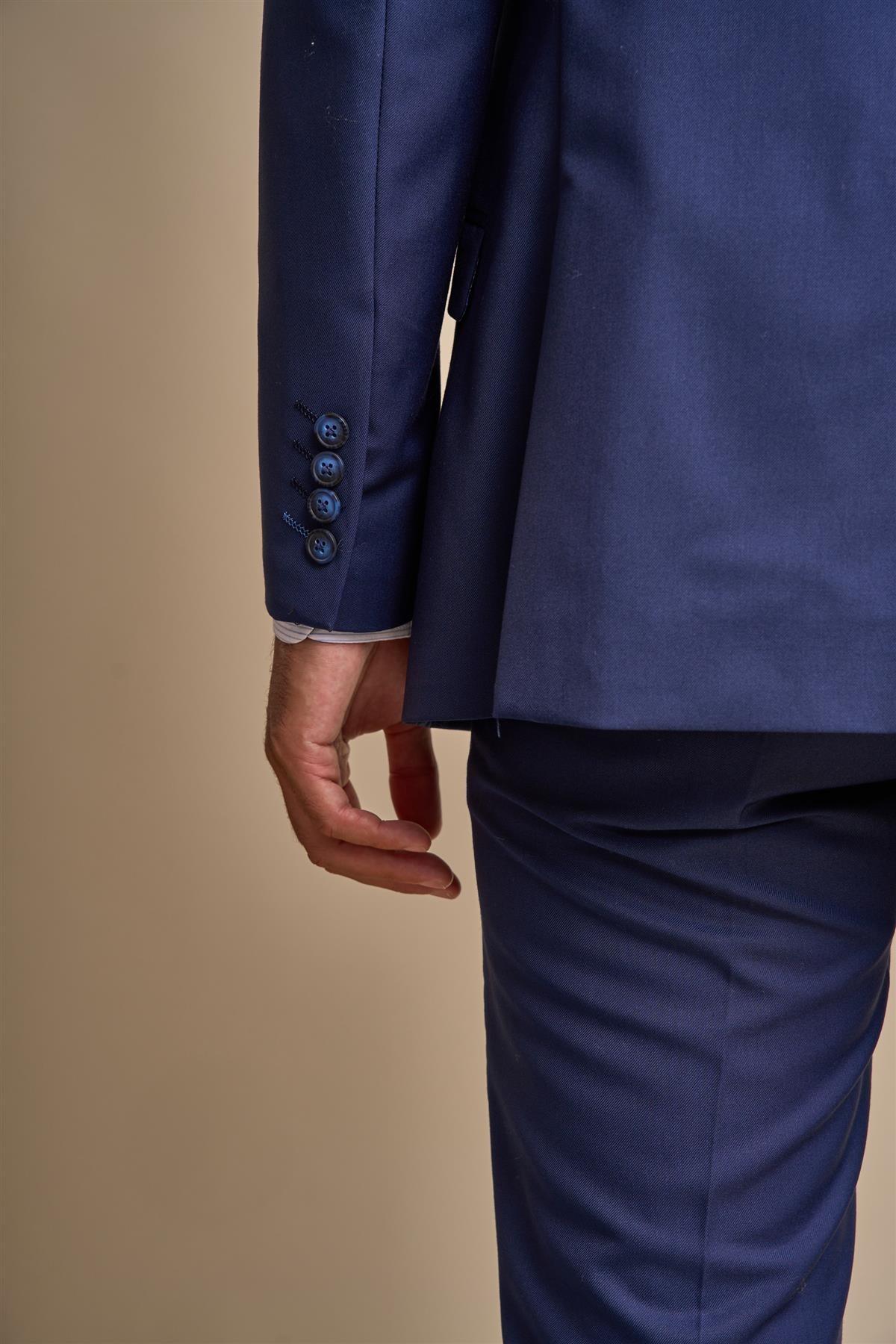 Men's Slim Fit Suit Jacket - JEFFERSON Navy - Navy Blue - Image 4