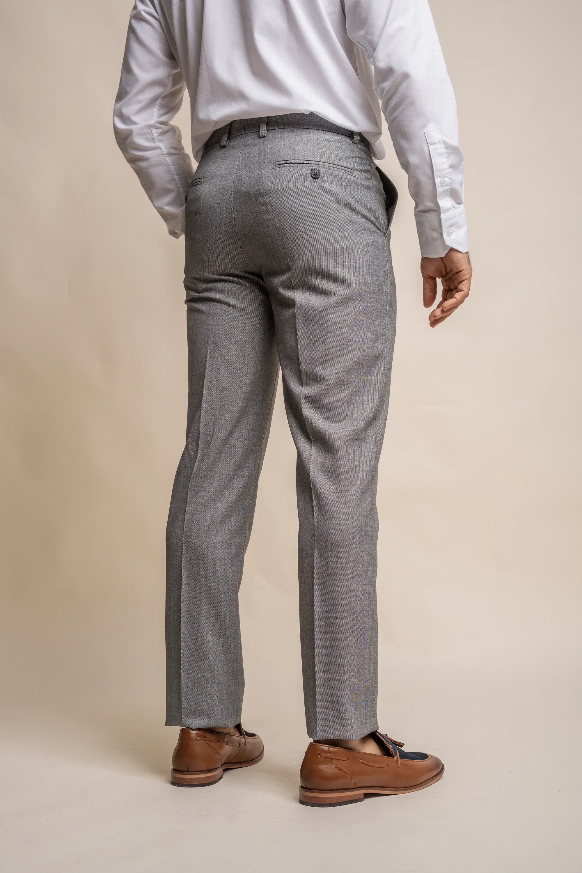 Men's Slim Fit Suit - REEGAN - Light Grey - Image 10