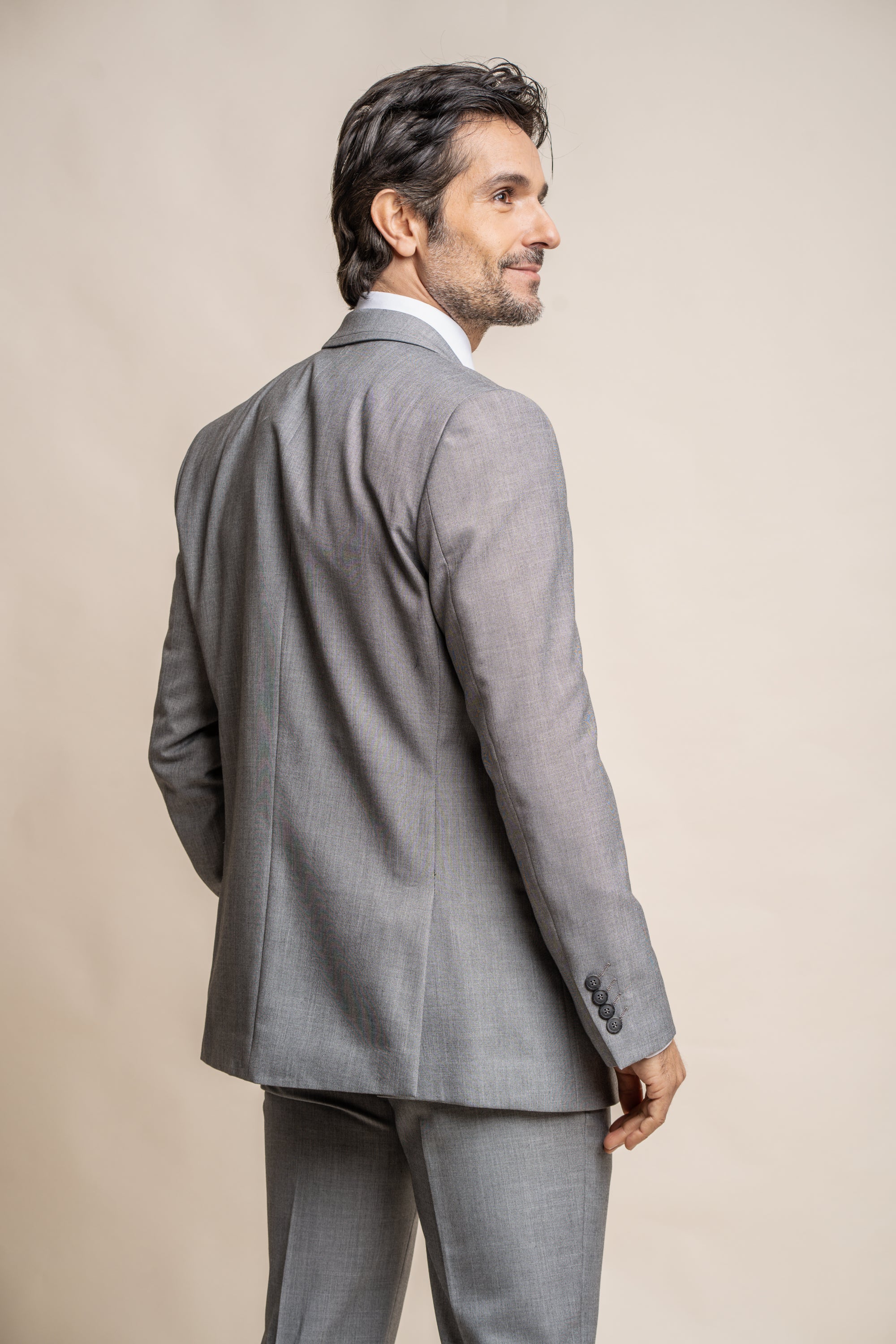 Men's Slim Fit Suit - REEGAN - Light Grey - Image 3