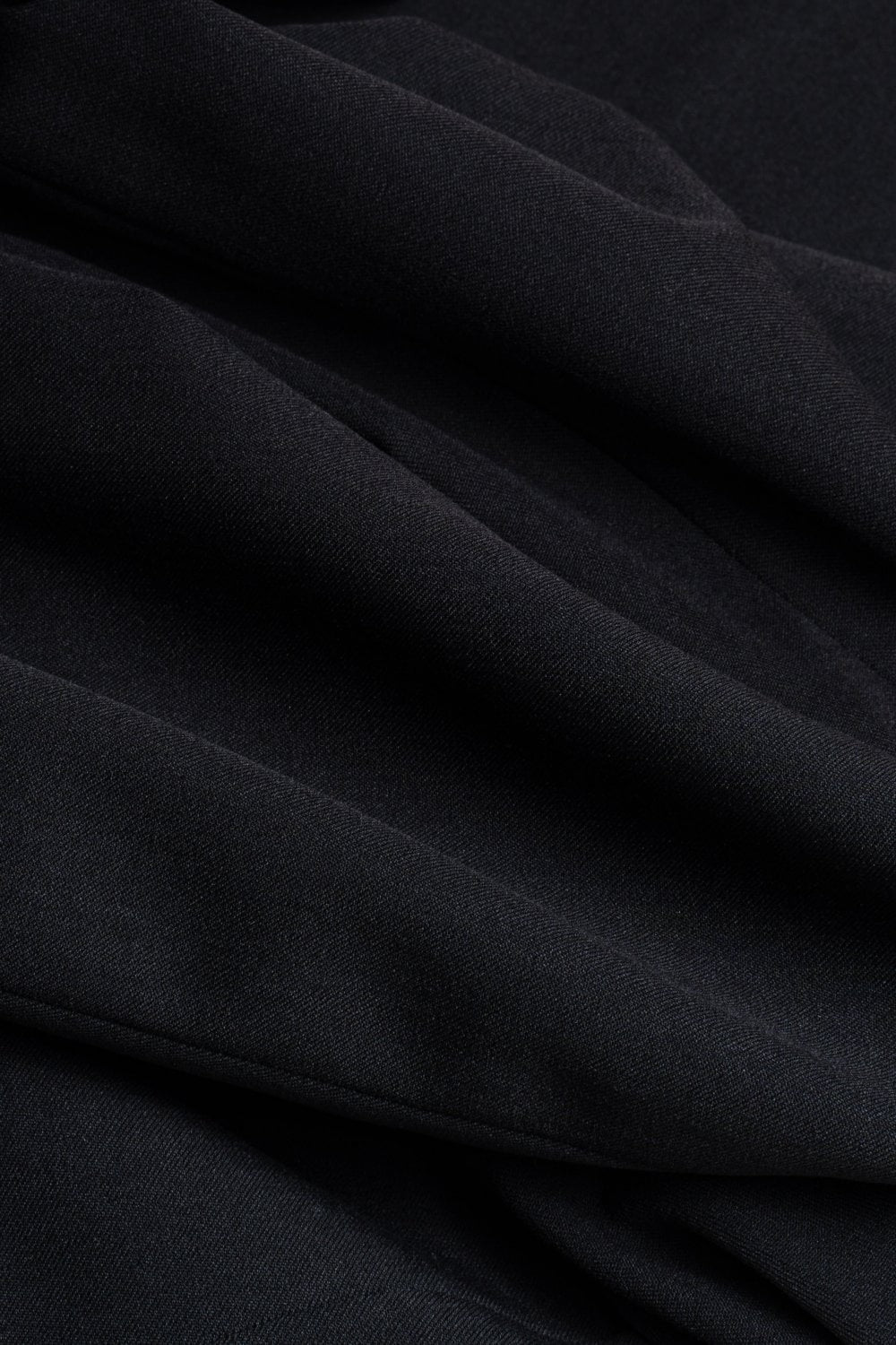 Men's Slim Fit Tuxedo Black Trousers - Black - Image 6