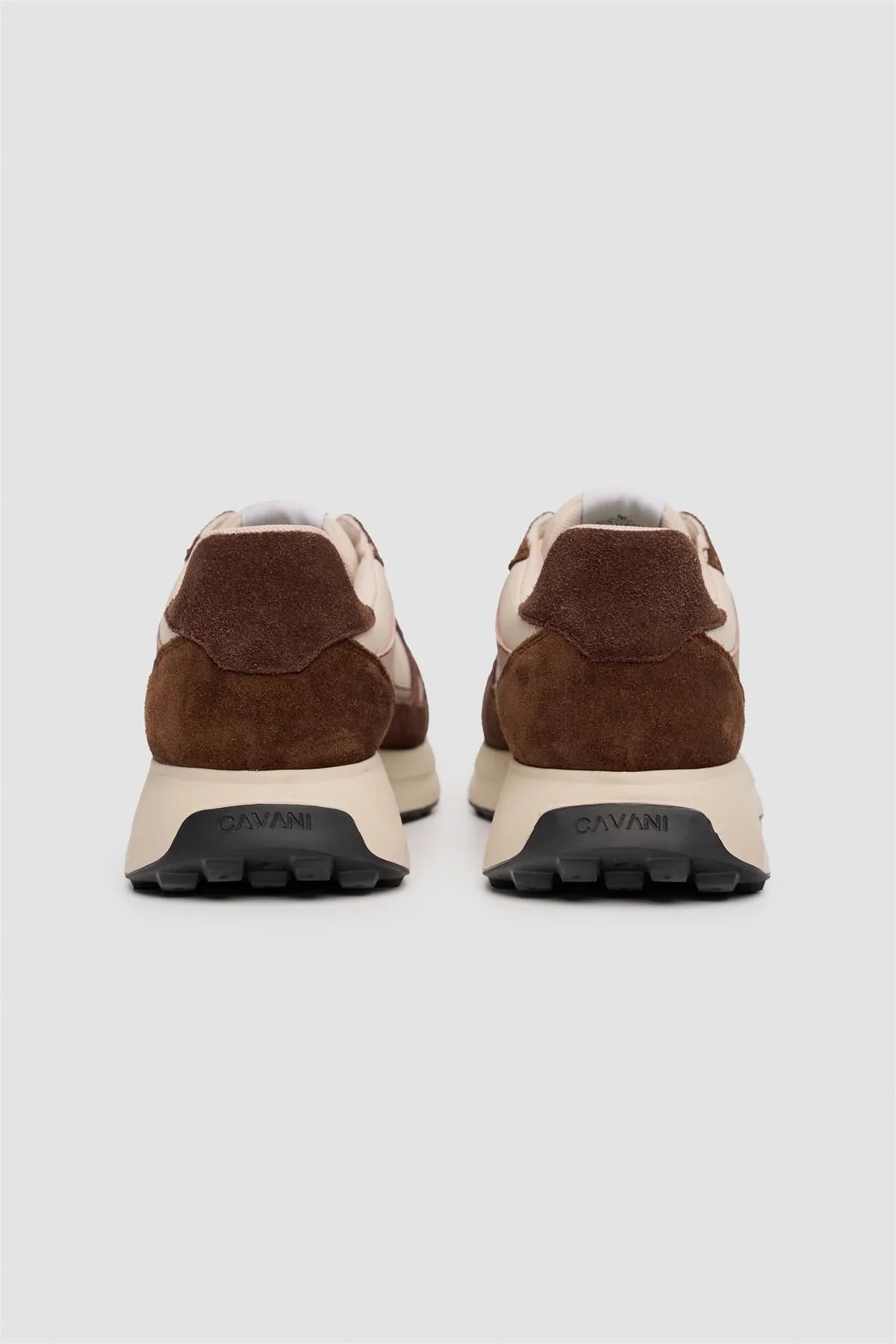 Men’s Suede-Accented Casual Trainers - Albany - Tan - Image 3