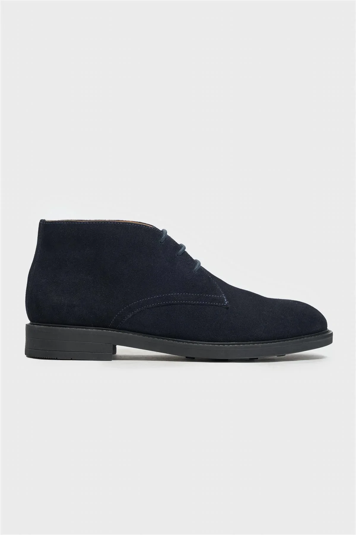 Men’s Suede Leather Chukka Boots - Fernando -Navy - Image 2