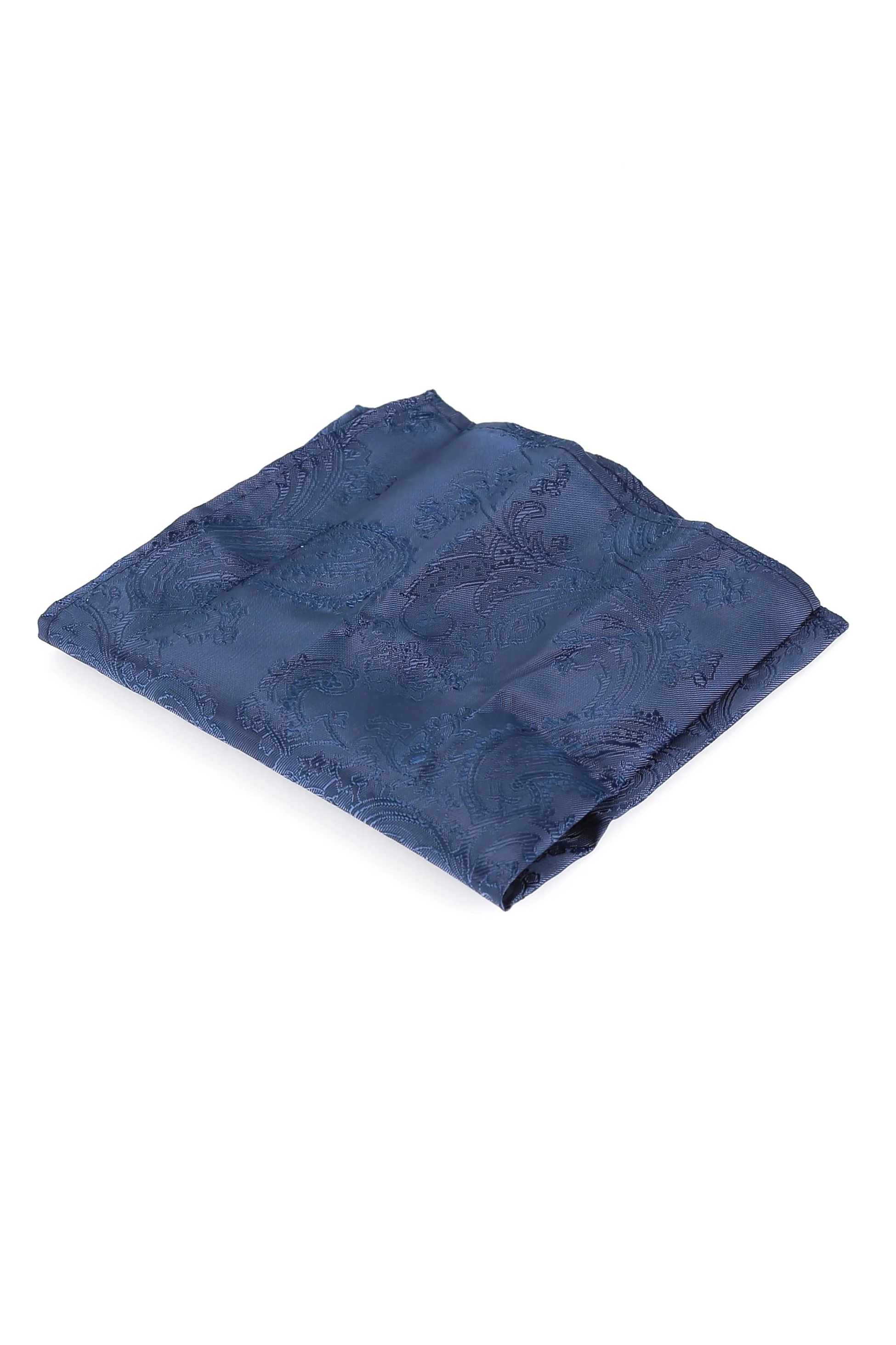Men's Paisley Tie Cufflink Set - Dark Blue - Image 5