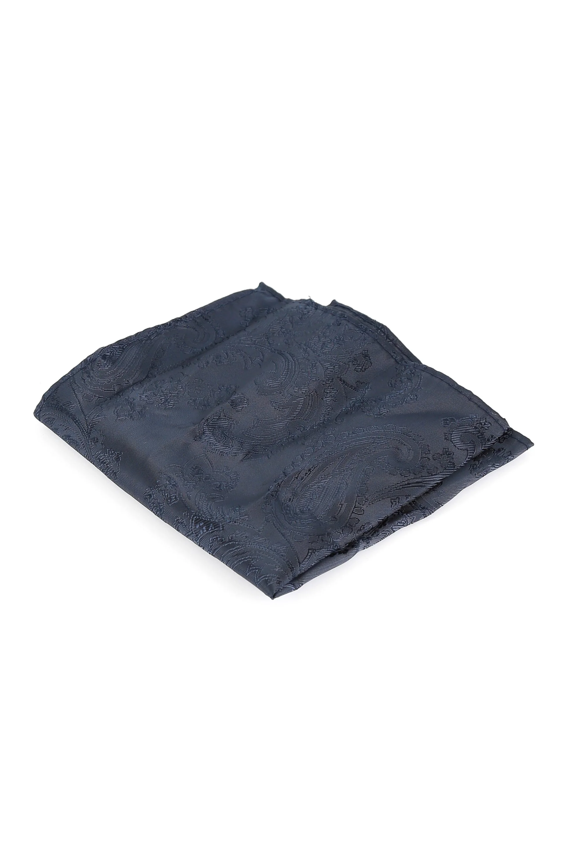 Men's Paisley Tie Cufflink Set - Navy Blue - Image 5