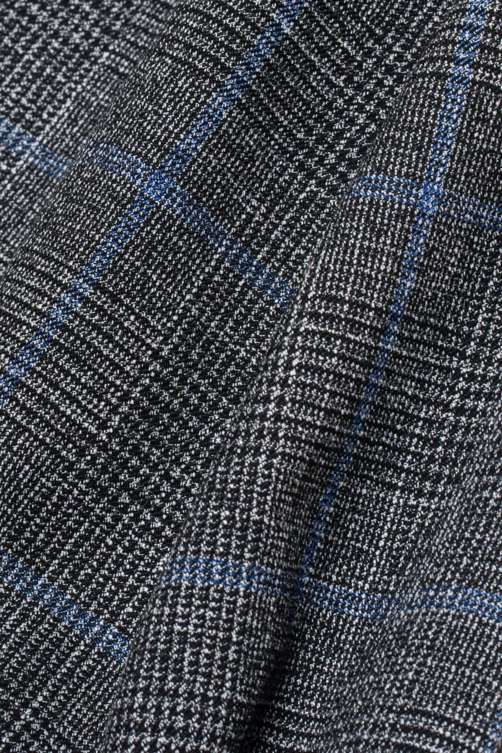 Men's Tweed Retro Check Grey Trousers - POWER - Grey - Image 5