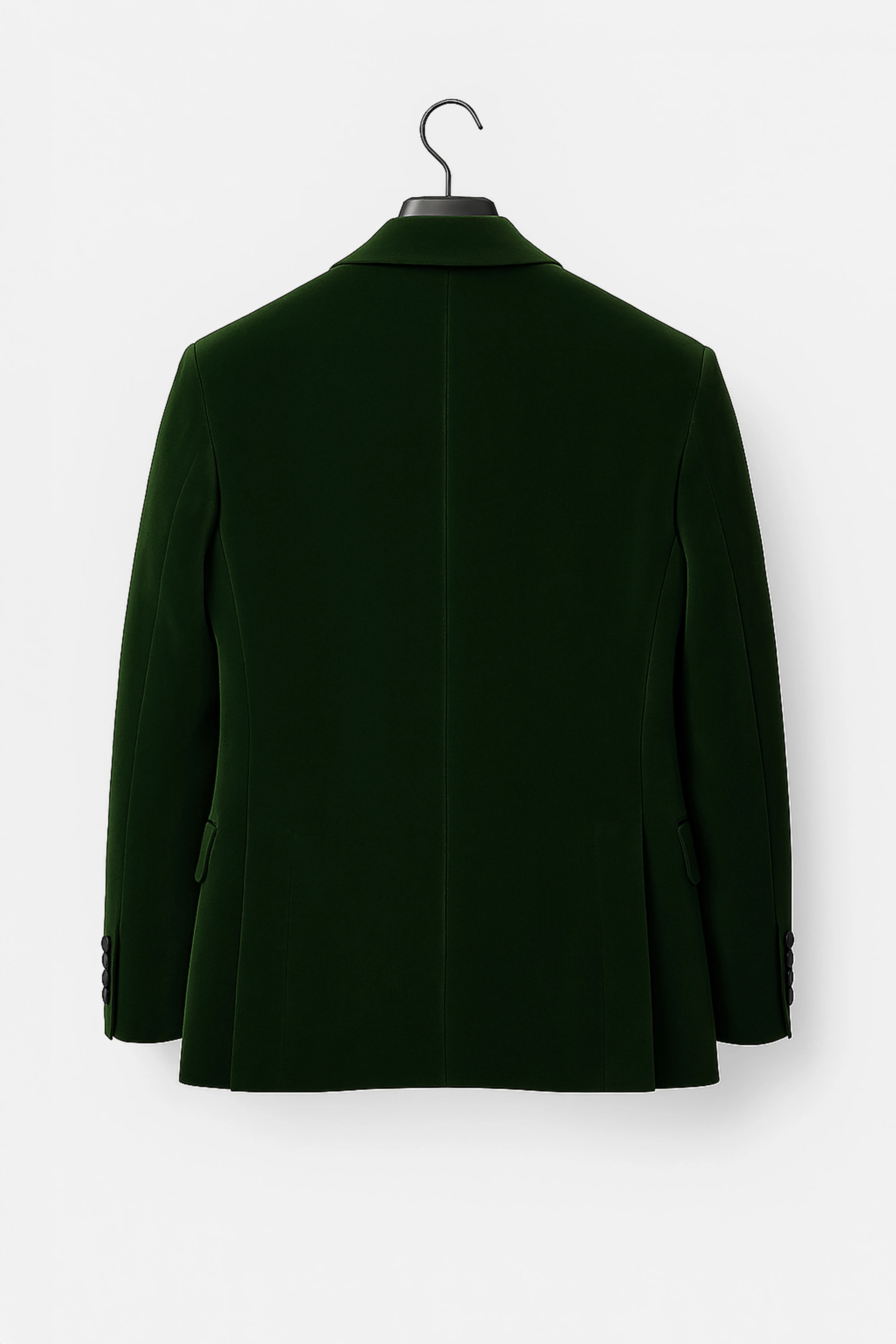 Men’s Velvet Blazer Satin Lapel Dinner Jacket - Mayfair - Green - Image 6