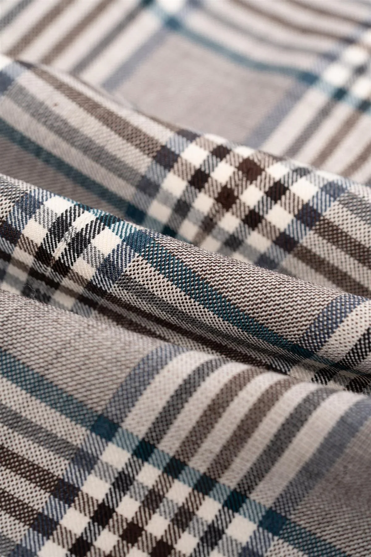 Men’s Wool Blend Plaid Check Blazer - Pietro - Beige - Image 7
