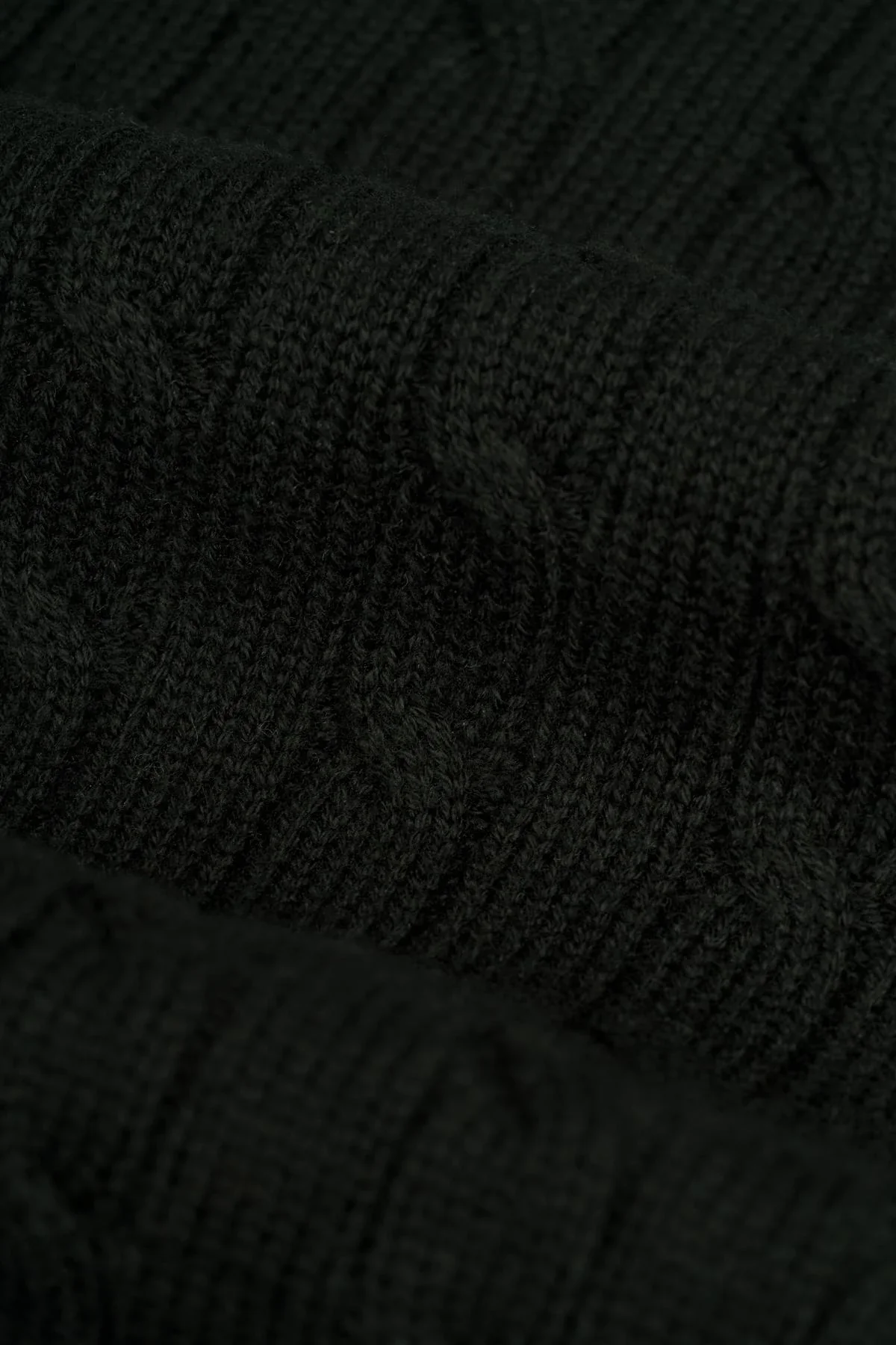 Men’s Wool Cable Knit Pullover Jumper - Foston - Green - Image 4