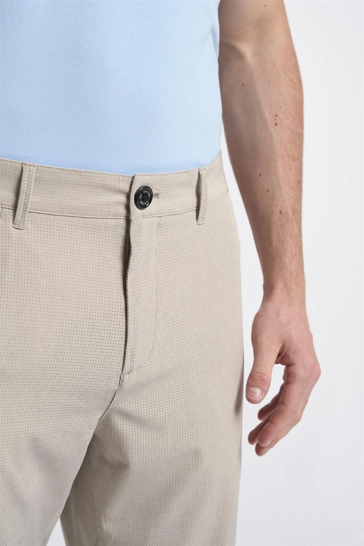 Men's Cotton Summer Essential Textured Short – DENVER - Slate - Image 4