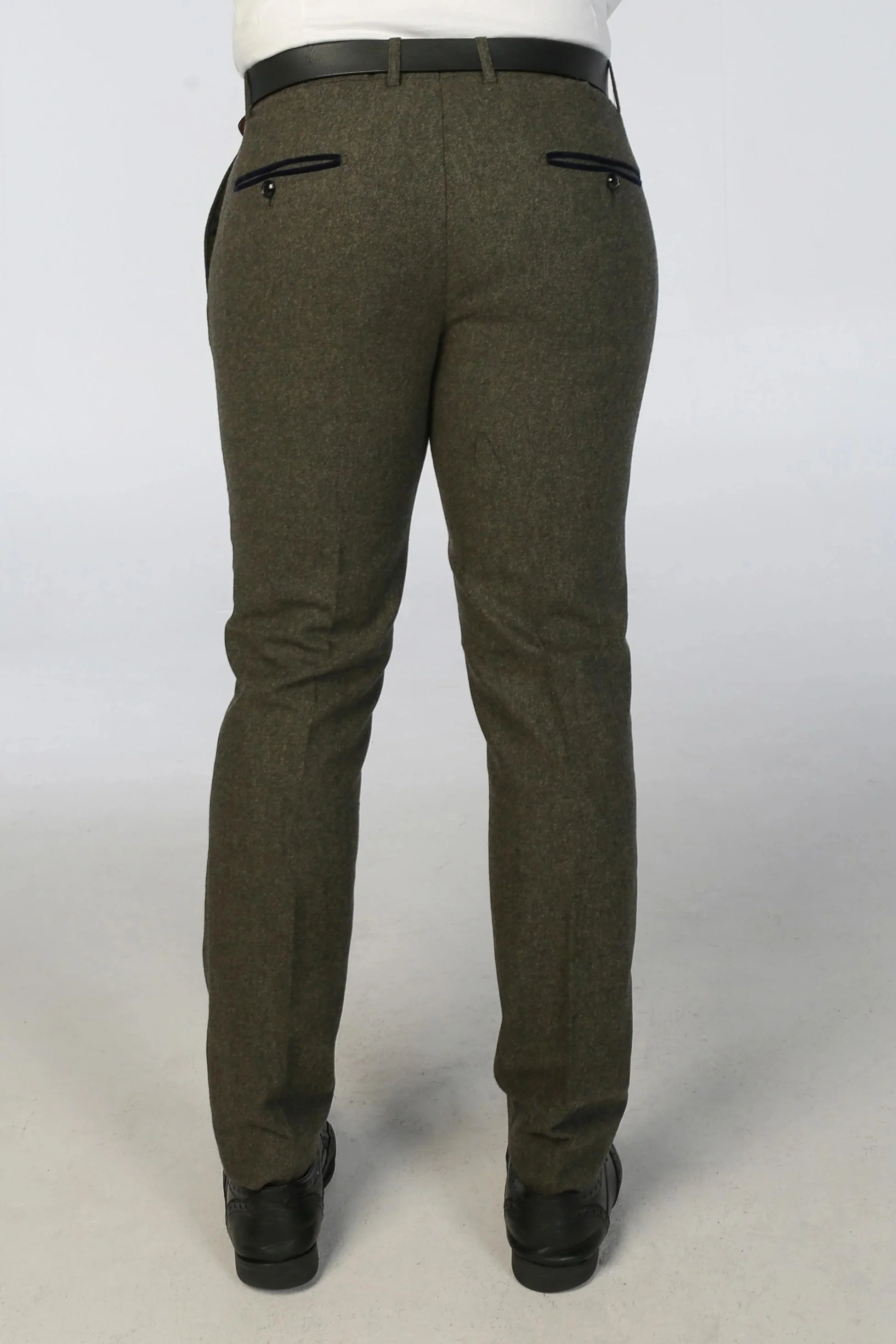Men’s Tweed Wool Suit - OSCAR - Green - Image 9