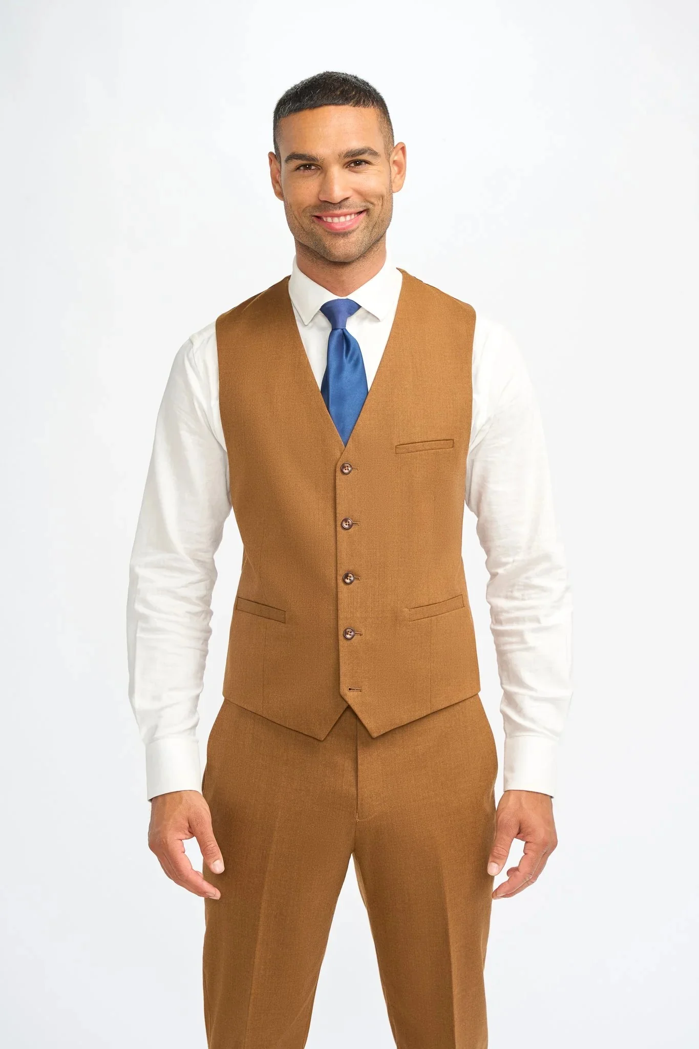 Men’s 3-Piece Wool Slim Fit Formal Suit - James - Sierra - Image 4