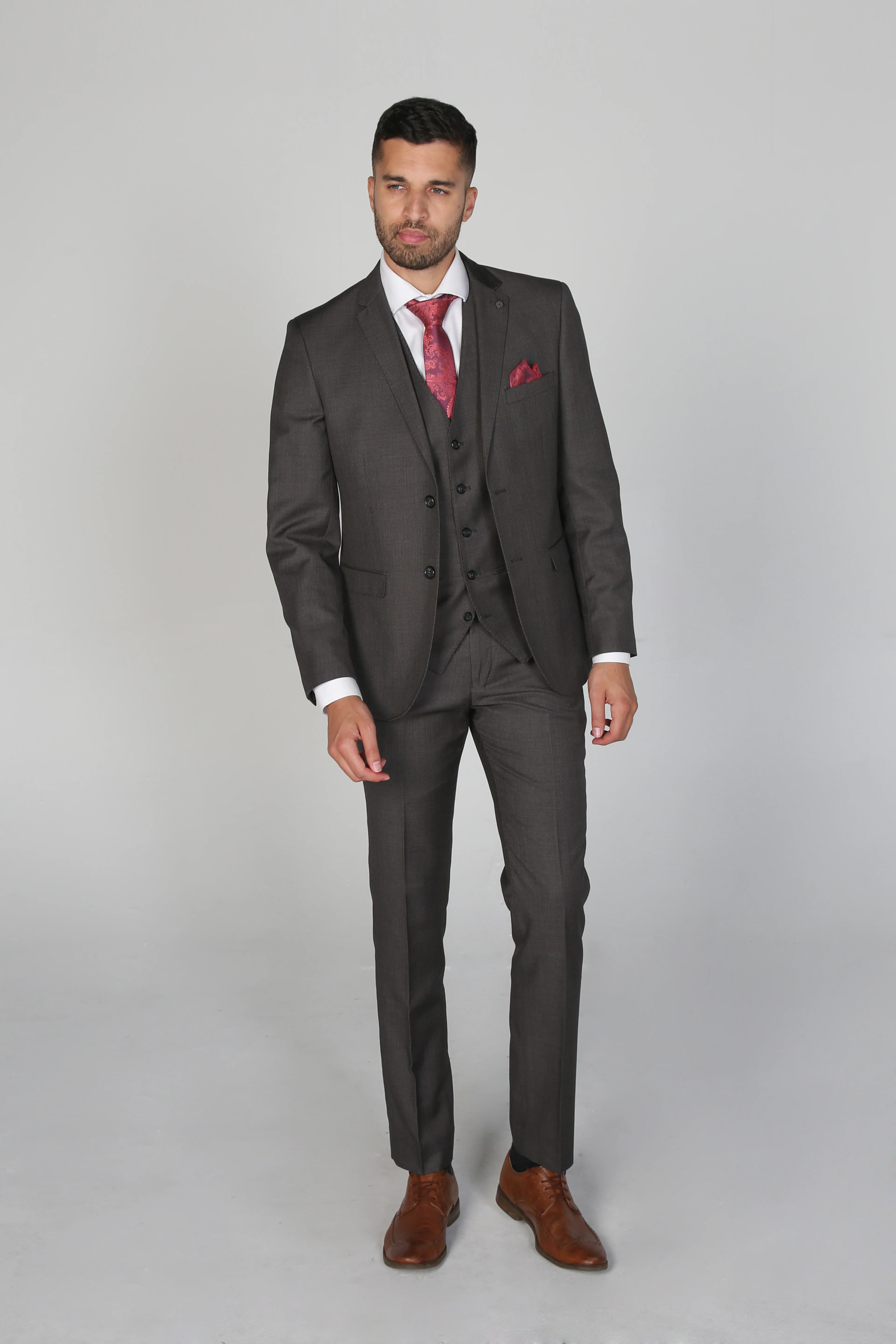 Father & Son Matching 3-Piece Suit Set - Charles - Charcoal Grey - Image 2