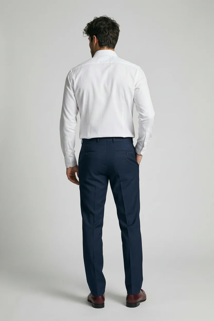Men’s 2-Piece Cotton-Linen Formal Suit - GIOVANNI NAVY - Image 7