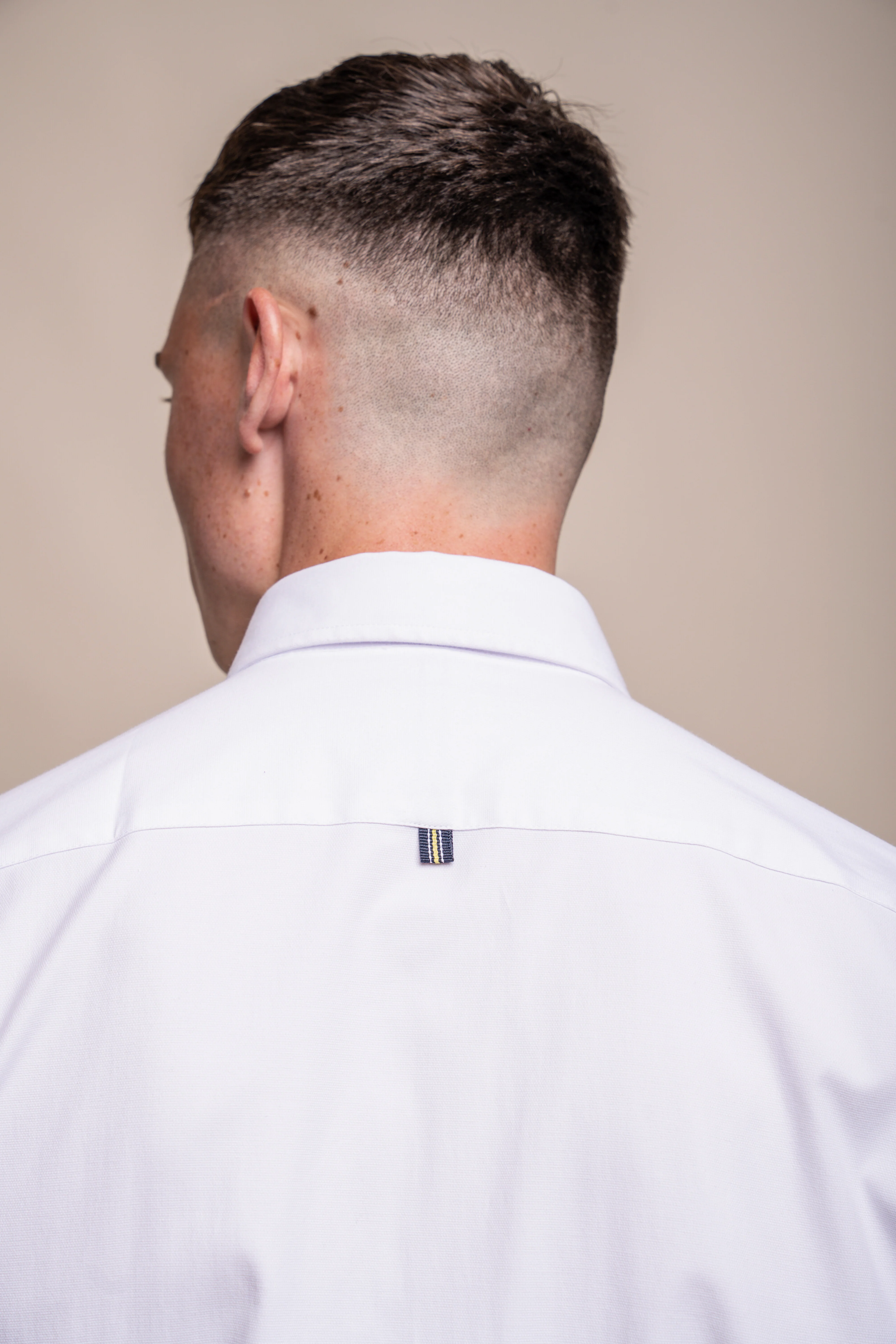 Men's Cotton Casual Shirt - Tessa - White - Image 5