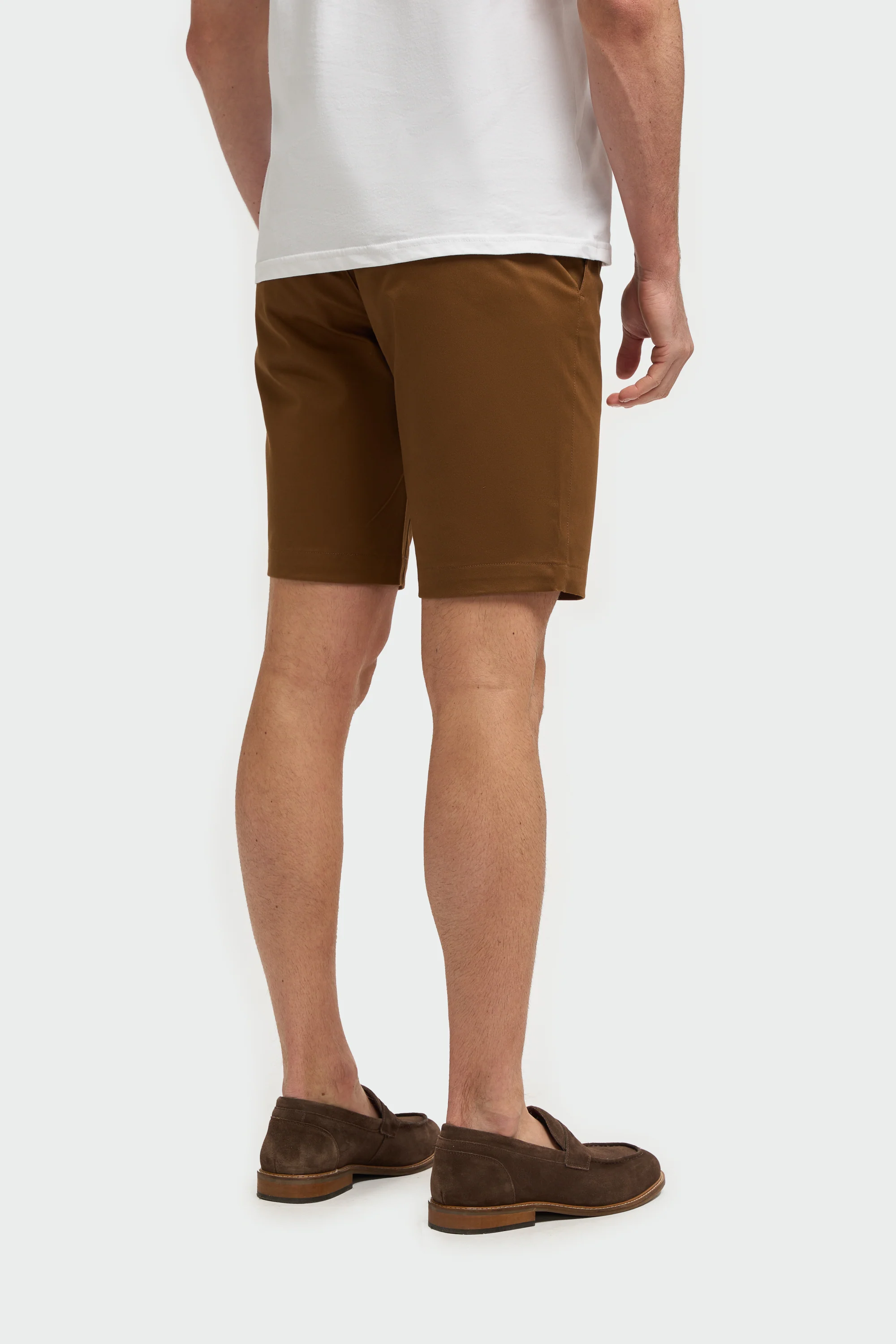 Men's Cotton Casual Slim Fit Chino Shorts - DAKOTA - Sierra - Image 3