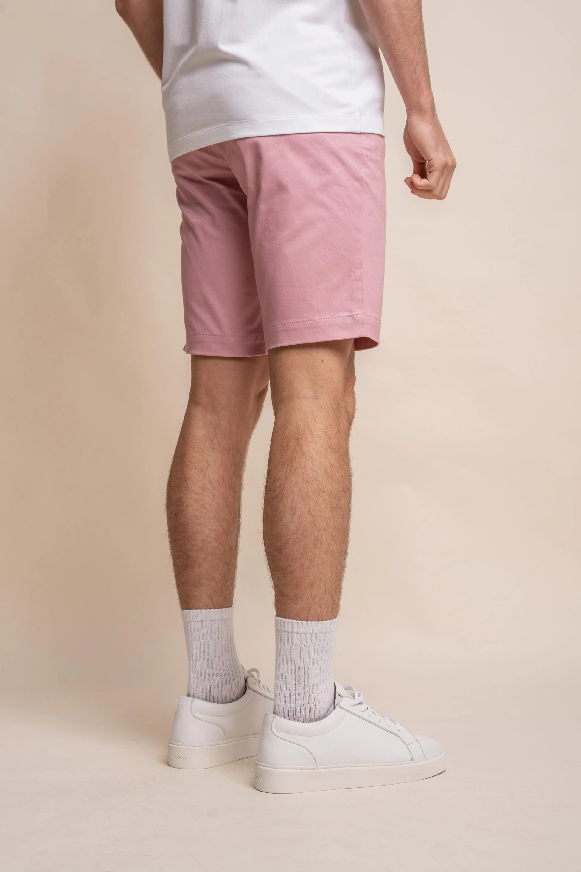 Men's Cotton Casual Chino Shorts - DAKOTA - Pink - Image 2