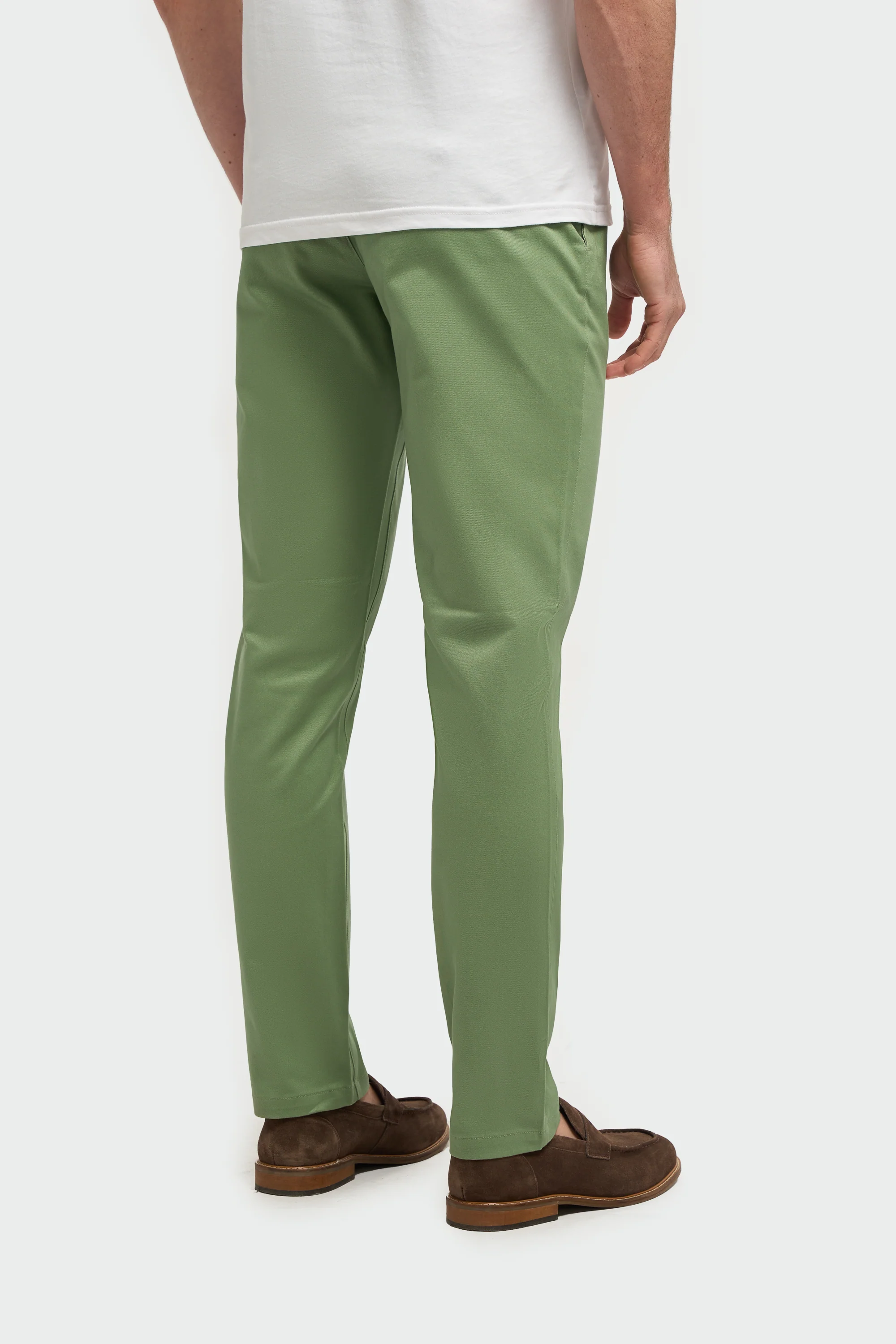 Men's Cotton Chino Trousers - DAKOTA - Jade - Image 3