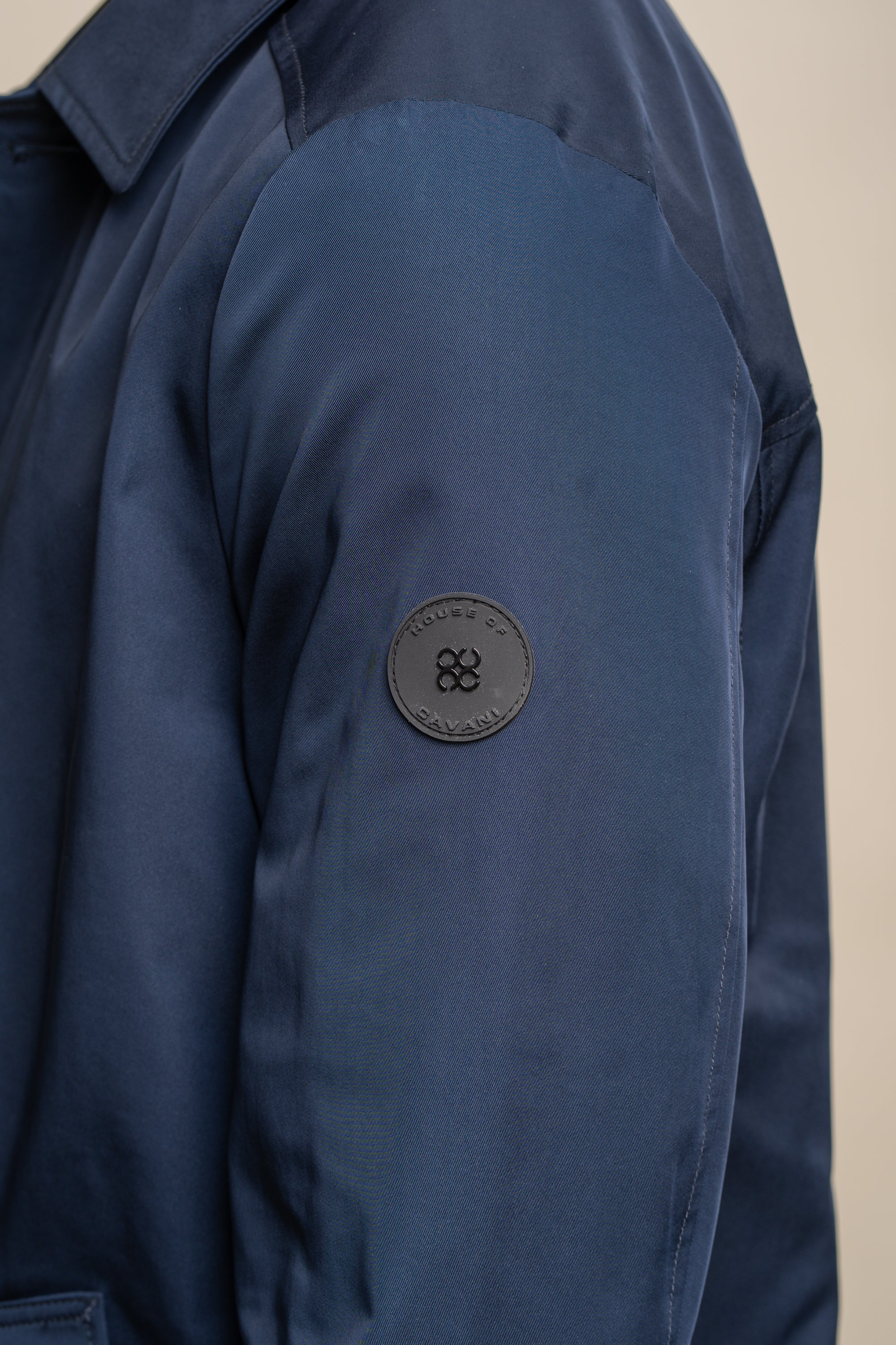 Men's Mid-Length Lightweight Casual Coat - BARRACUDA - Navy Blue - Image 5