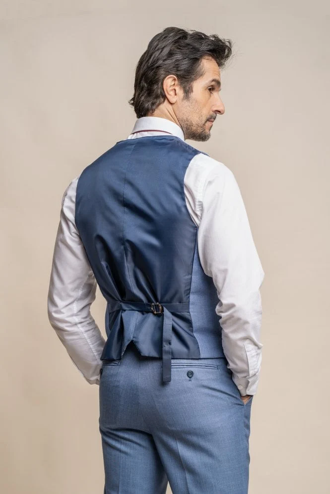 Men's Slim Fit Suit - BLUE JAY - Jay Blue - Image 6