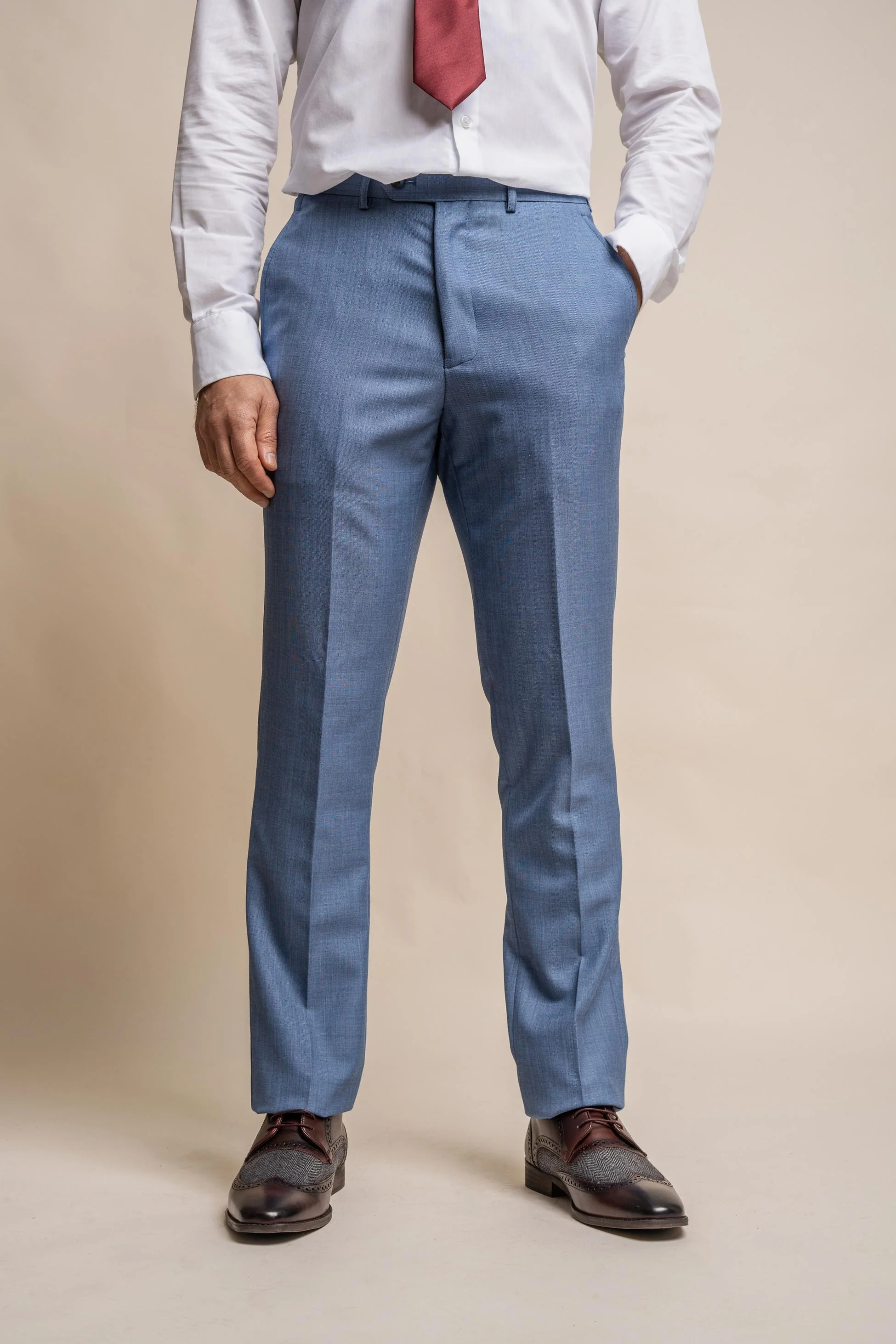 Men's Slim Fit Suit - BLUE JAY - Jay Blue - Image 7