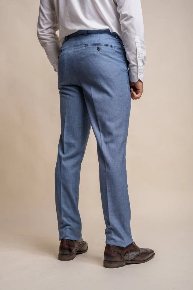 Men's Slim Fit Suit - BLUE JAY - Jay Blue - Image 8
