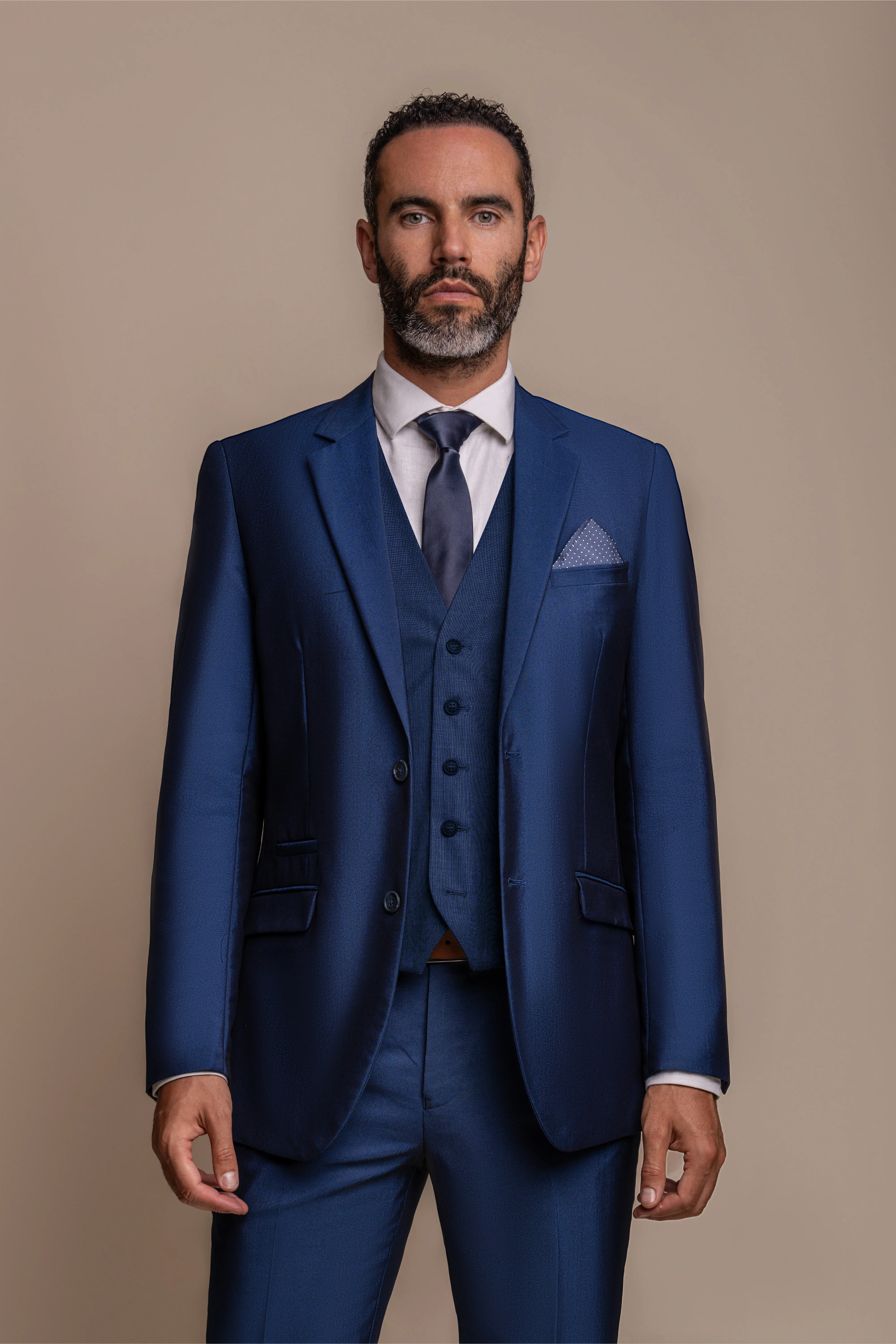Men's Slim Fit Formal Royal Blue Suit - FORD - Royal Blue