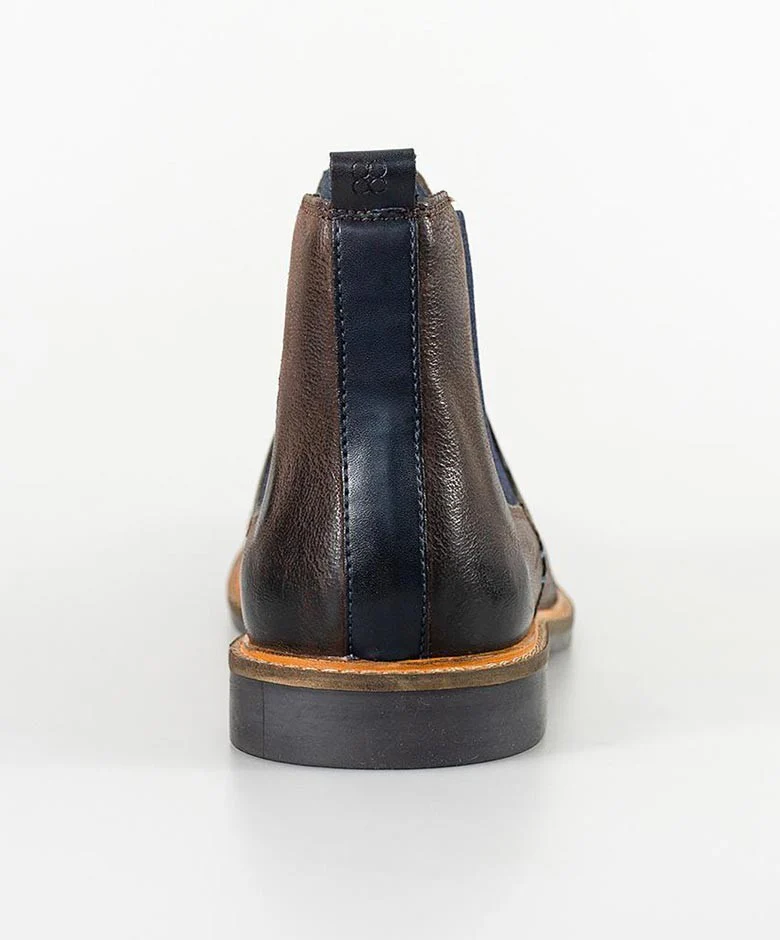 Men's Slip On Chelsea Boots - ARIZONA - Rust Brown - Image 5