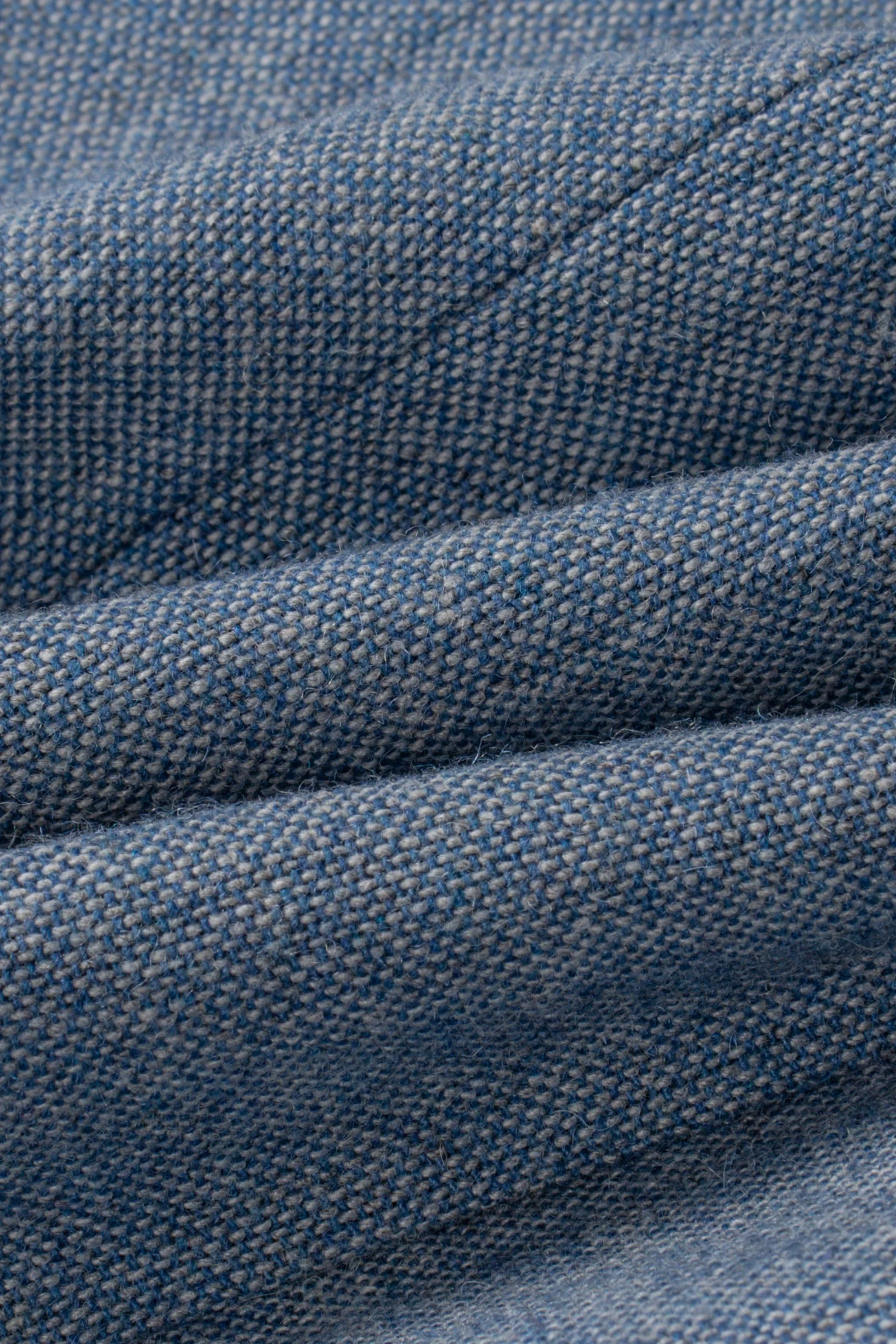 Men's Tweed Slim Fit Waistcoat - WELLS Blue - Light Blue - Image 4