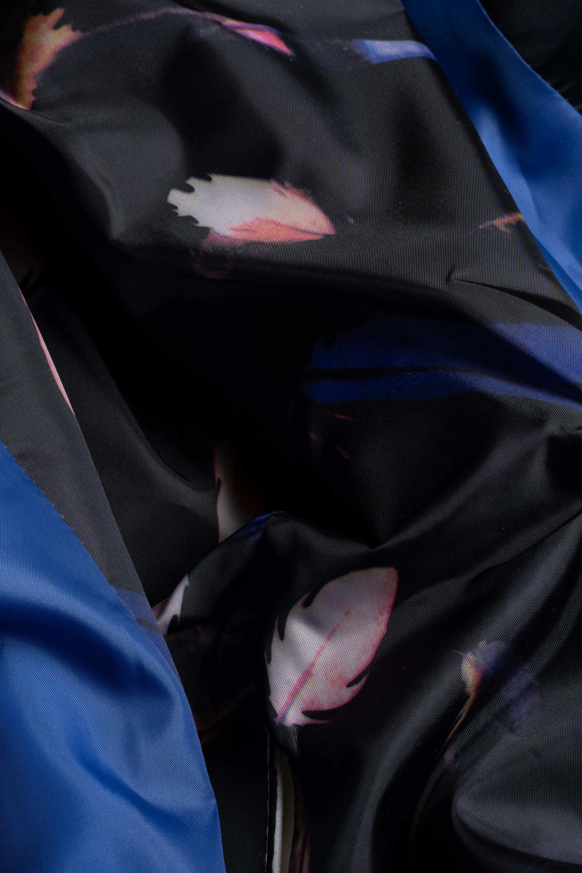 Men's Slim Fit Velvet Tuxedo Blazer - ROSA - Navy Blue - Image 6