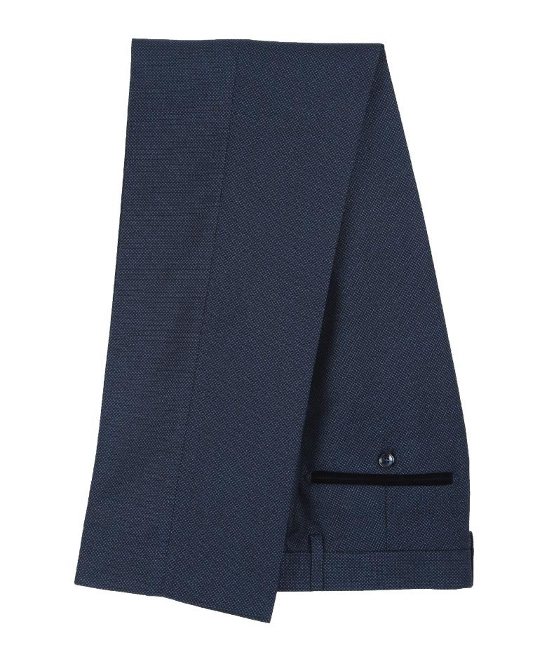 Paul Andrew Men's Arthur Textuformal Trousers - Navy Blue - Image 5