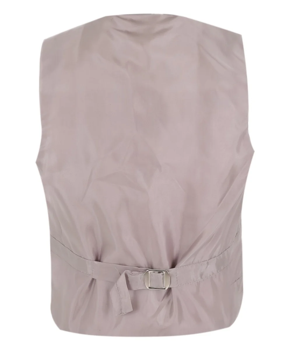 Boys Slim Fit Patterned Tuxedo Suit - BENJAMIN - Rosy Beige - Image 7