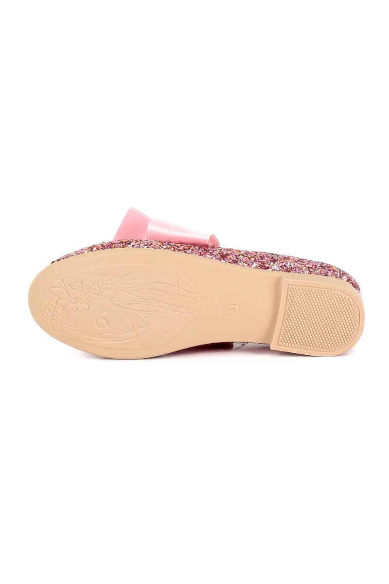 Girls Sequin Ballerina Flat Pumps - LOLA - Lilac - Image 8