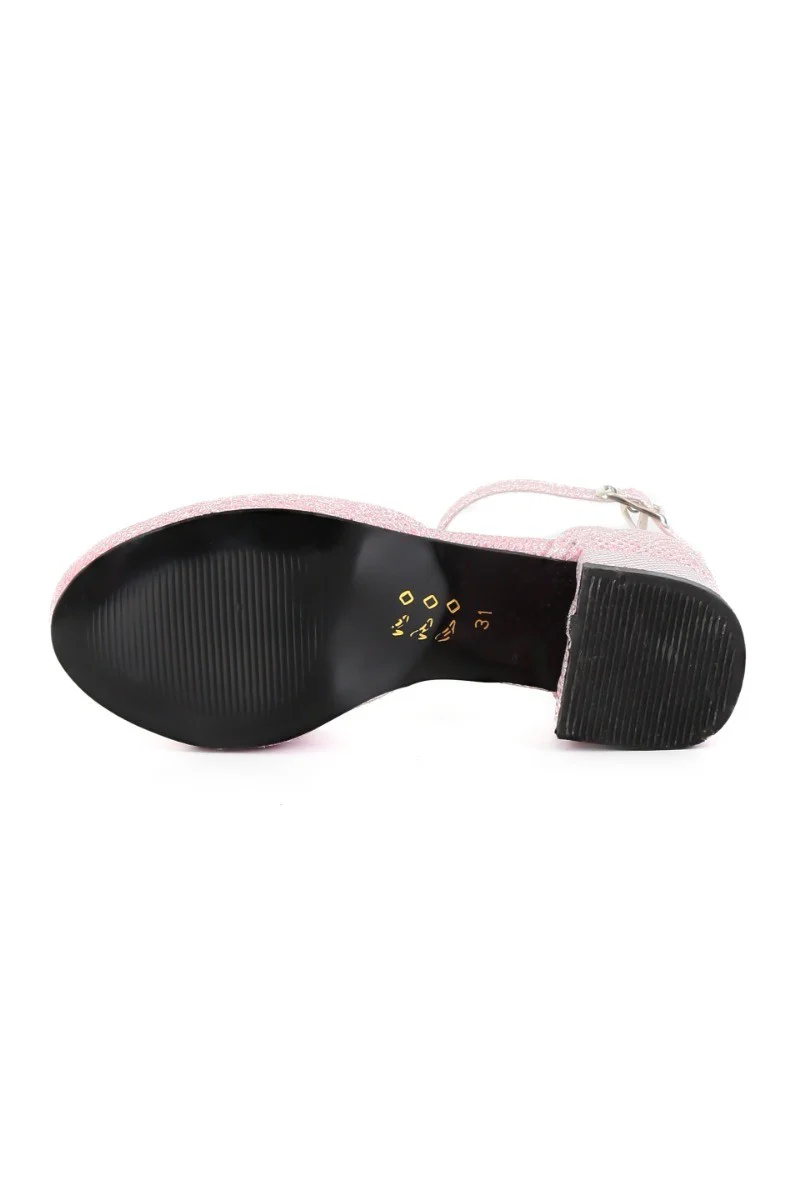 Girls Mary Jane Block Heel Pink Shoes - BUENE - Pink - Image 7