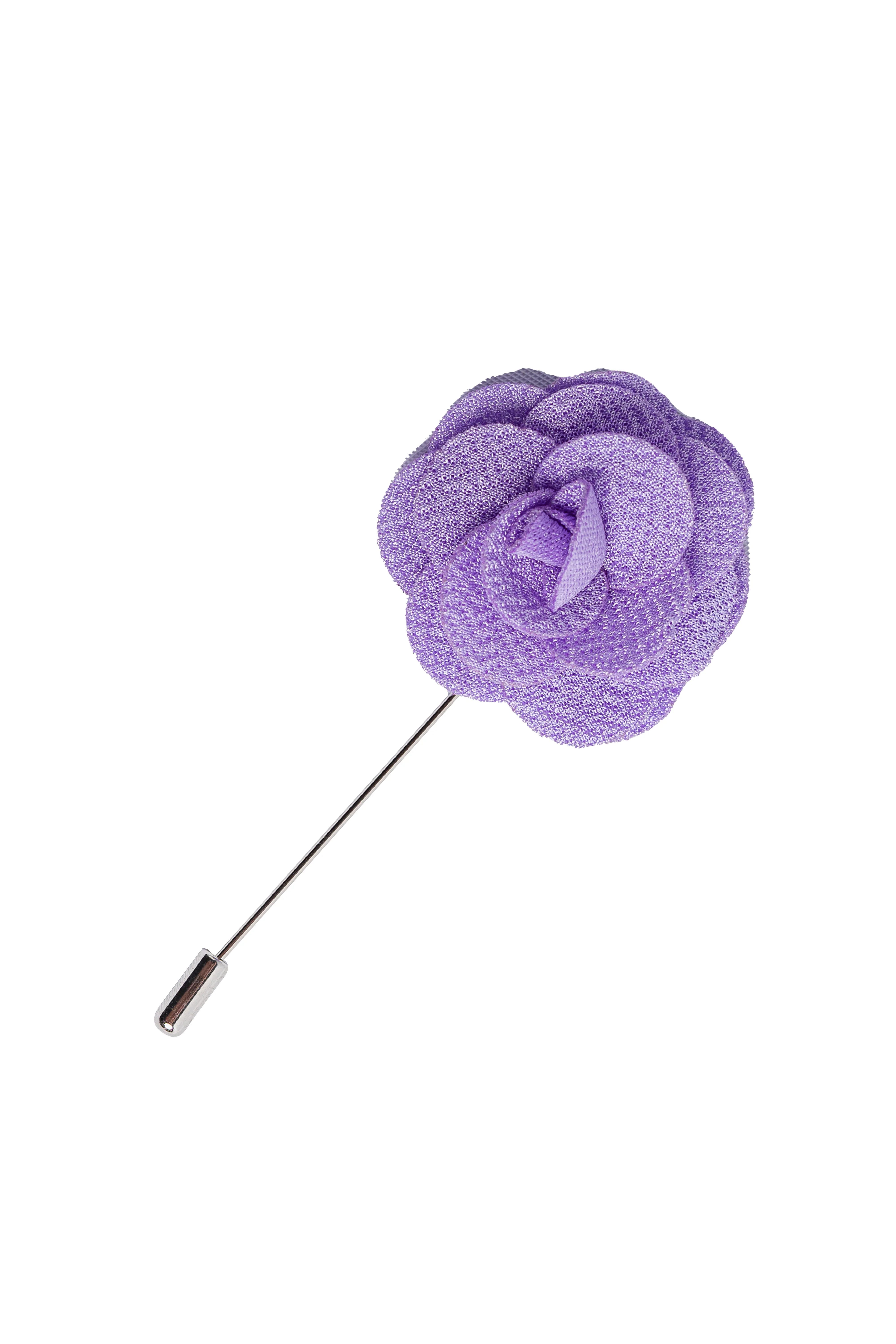 Unisex Flower Suit Blazer Lapel Pin - Purple - Image 2