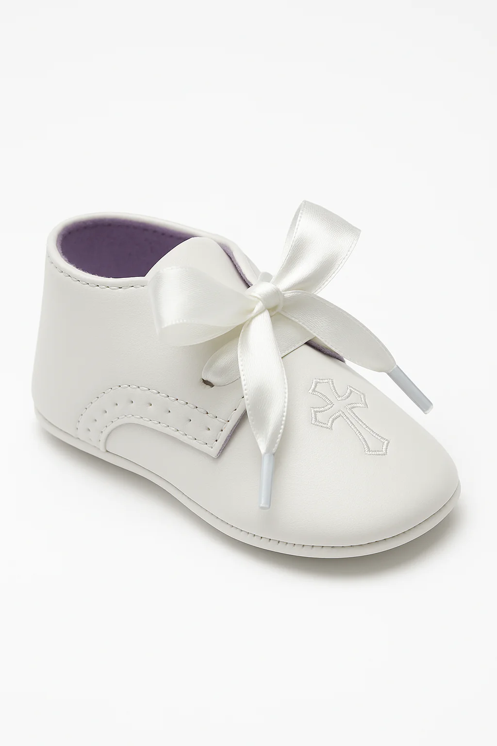Unisex Christening Baby Pre-Walkers Shoes - 912 - Ivory